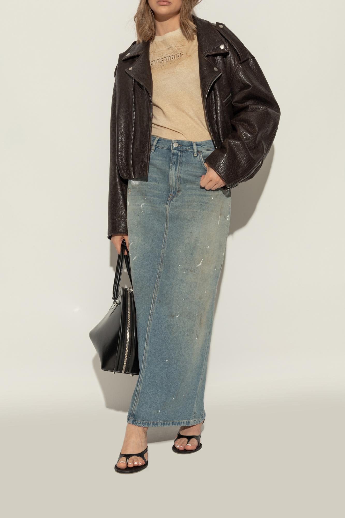 Acne Studios Heeled Slippers In Black
