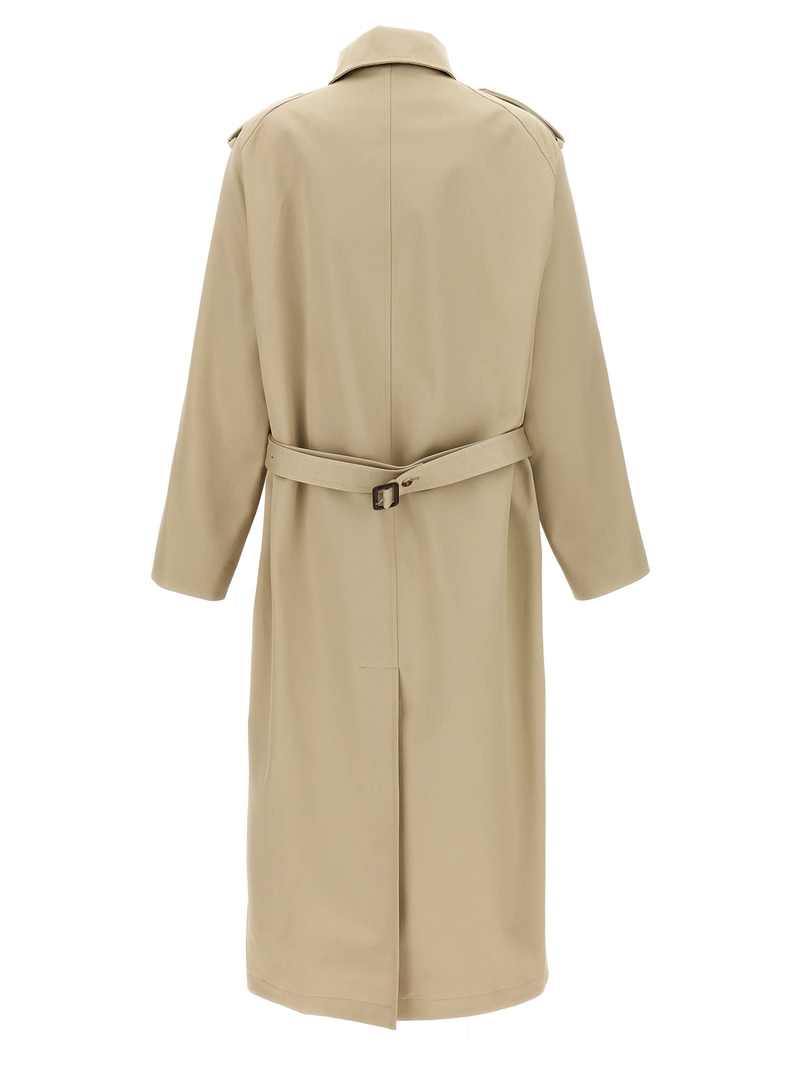 COURRÈGES LONG OBLIQUE TRENCH COAT 