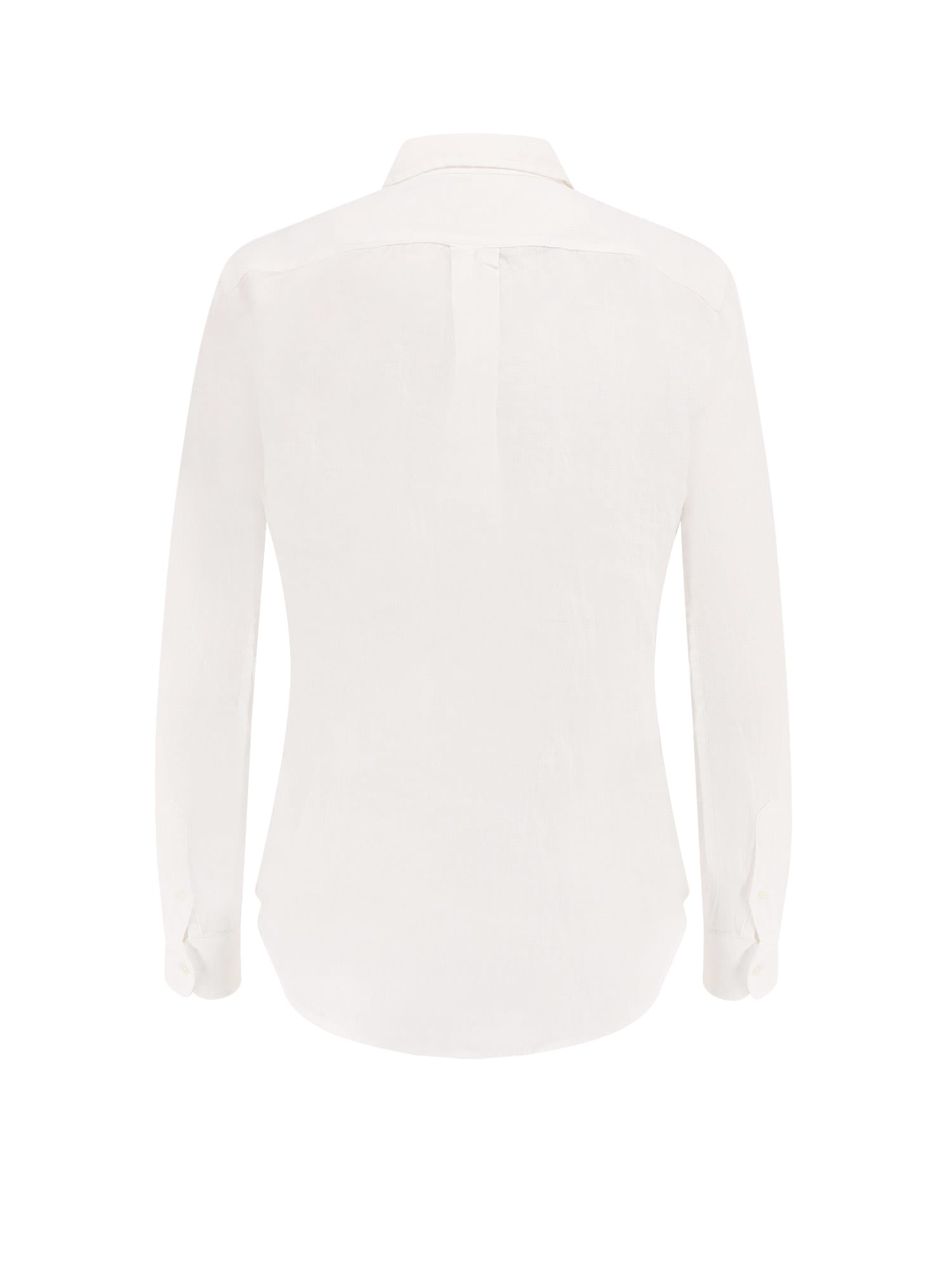 Polo Ralph Lauren Relaxed Fit Linen Shirt In White