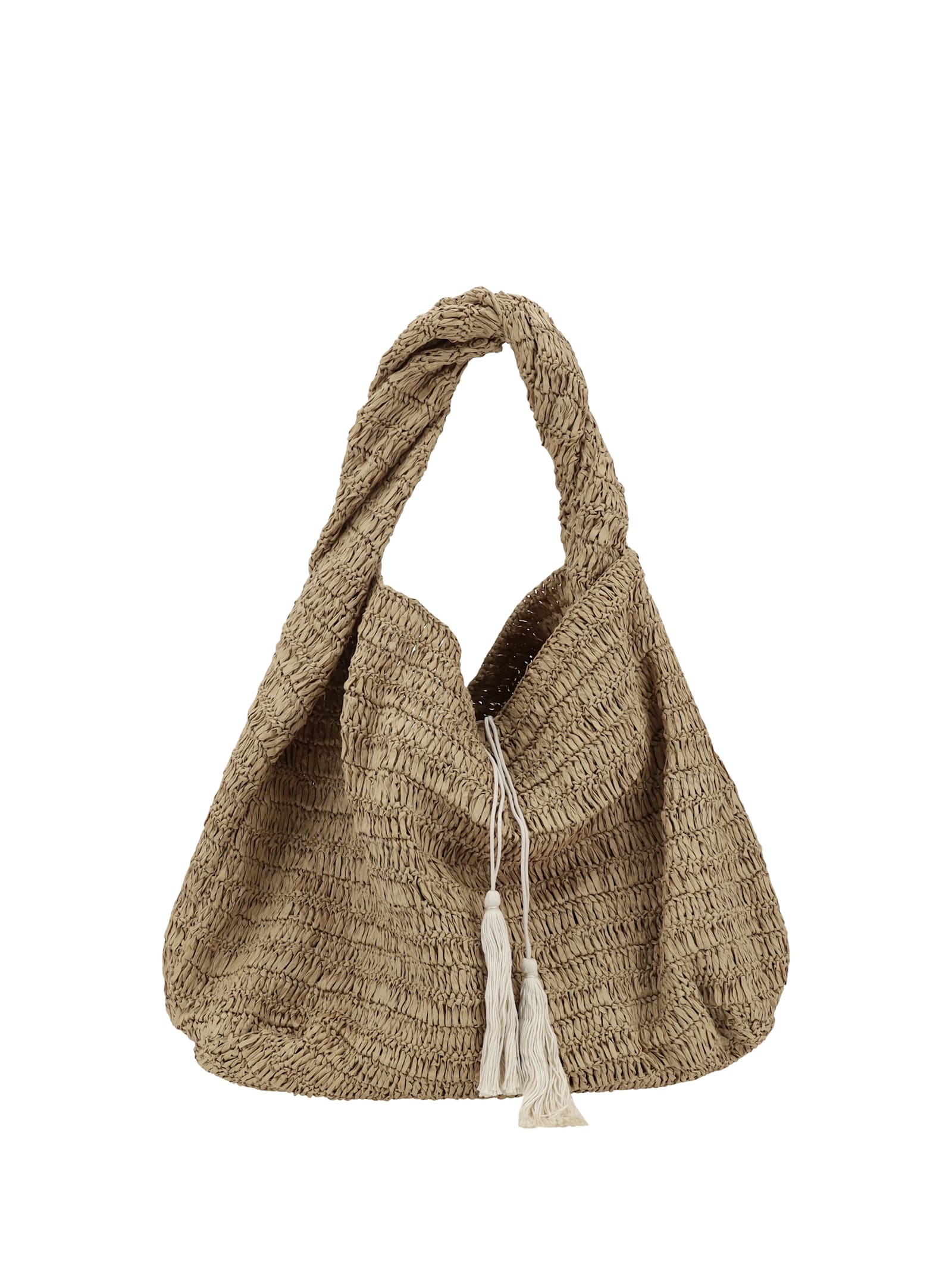 Parosh Raffia Shoulder Bag