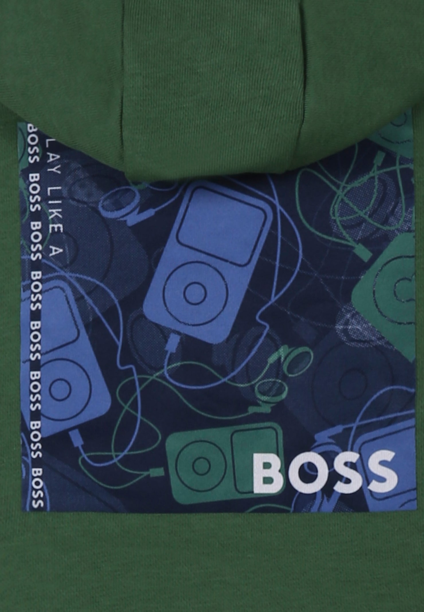 Hugo Boss Green Sweatshirt For Boy With Logo In Green