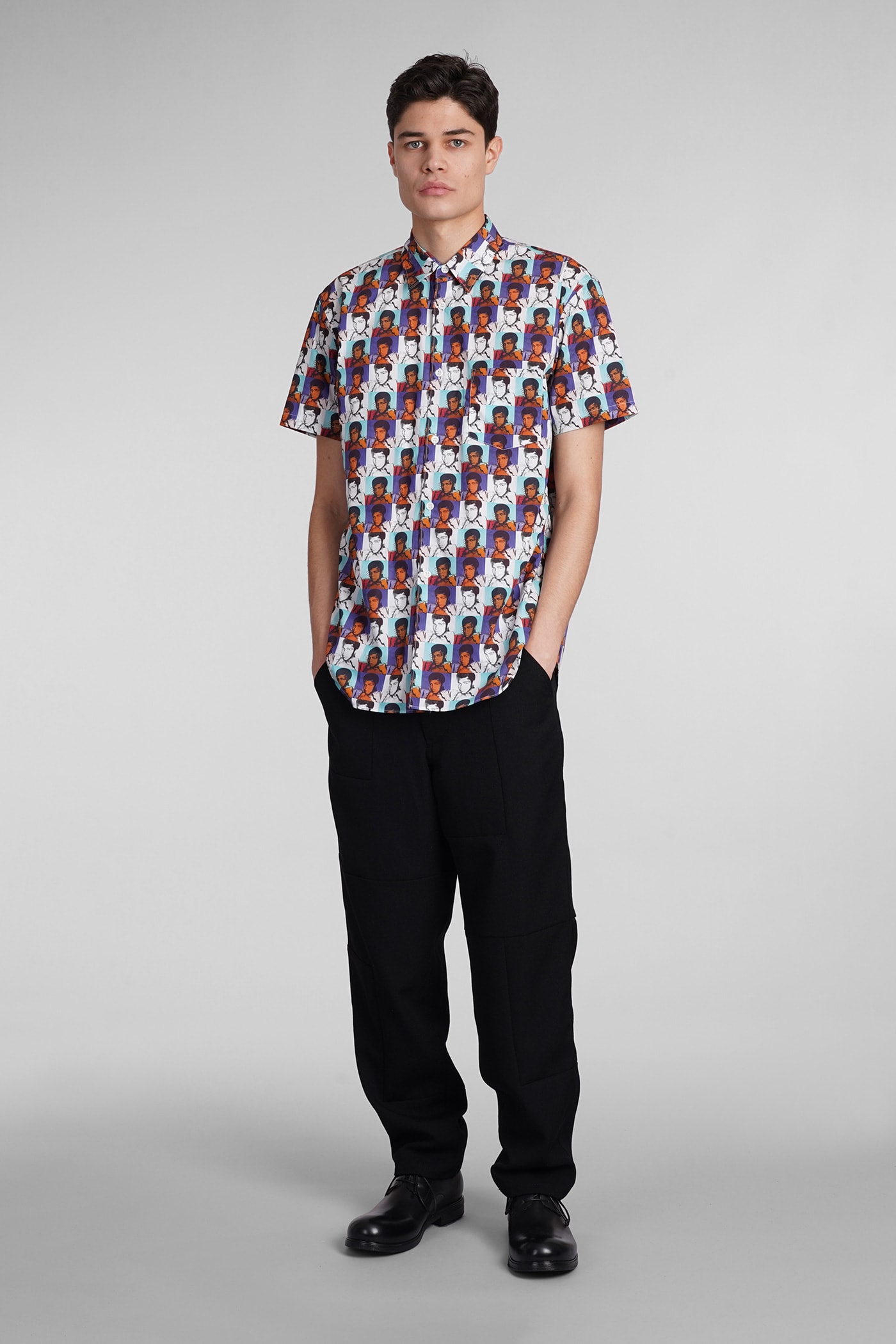 Shop Comme Des Garçons Shirt Shirt In Multicolor Cotton