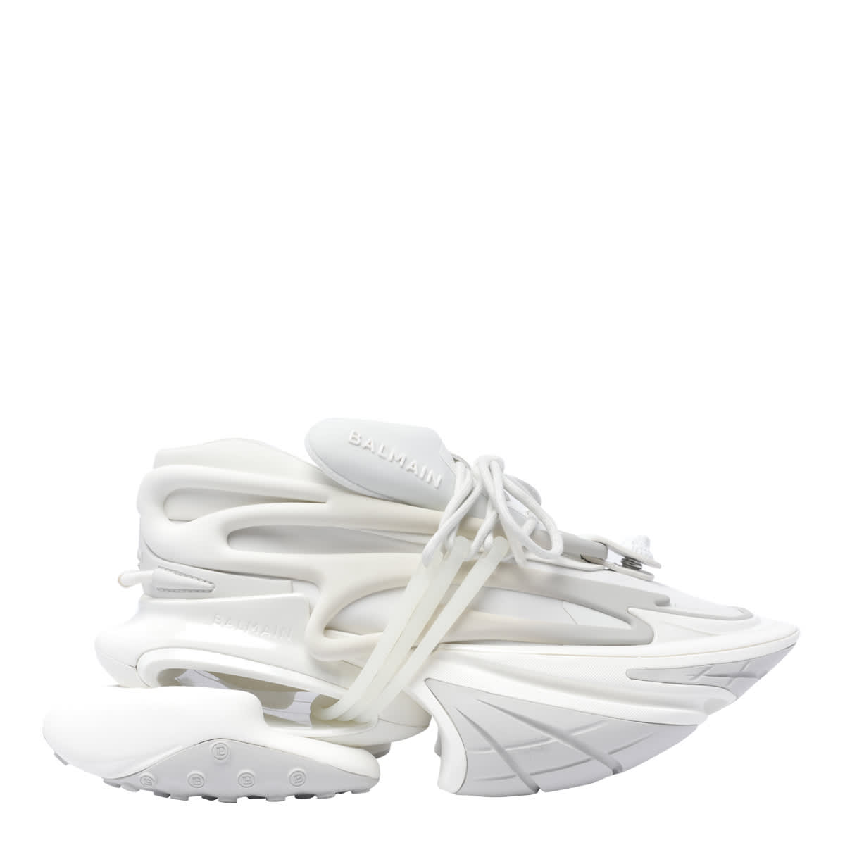 Shop Balmain Unicorn Sneakers In White