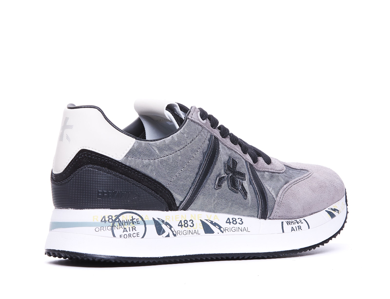 Shop Premiata Conny Sneakers In Grey