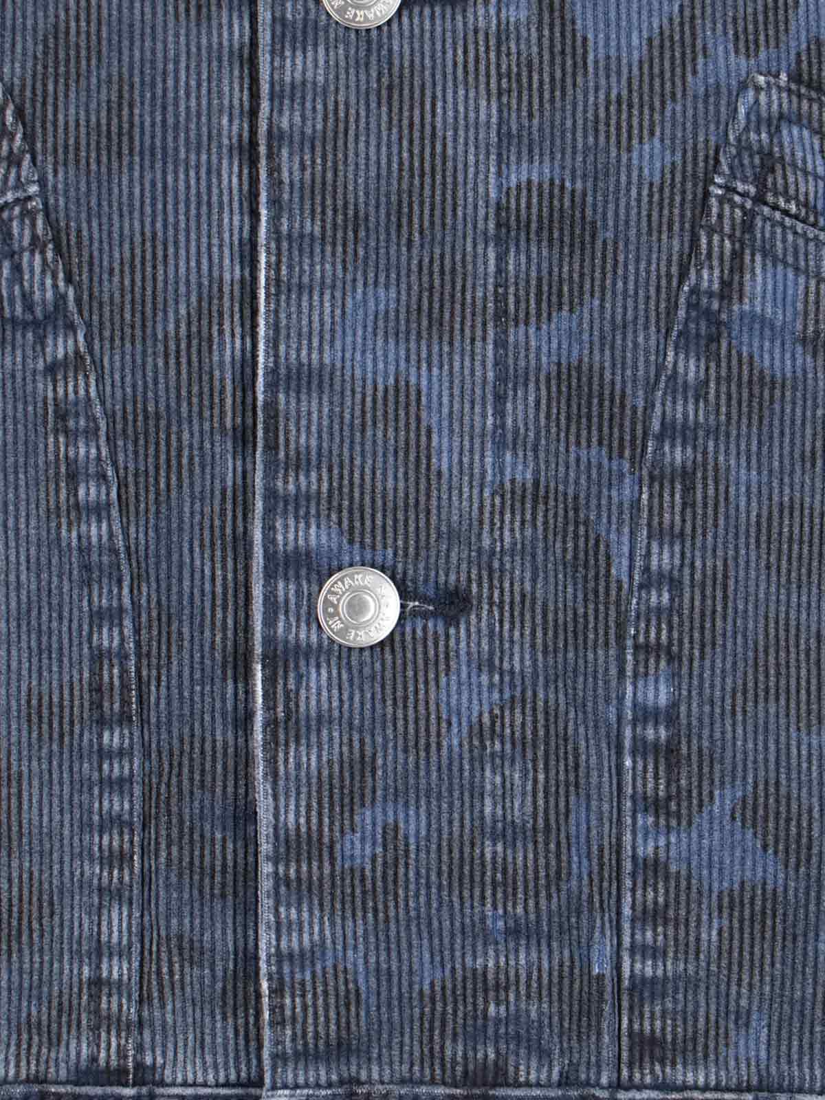 Awake Ny Mens Work Corduroy Cotton Jacket Navy In Blue