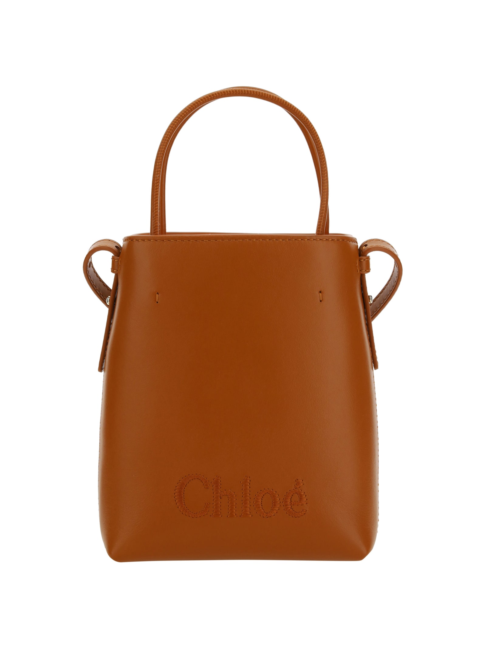 Shop Chloé Sense Handbag In Caramel