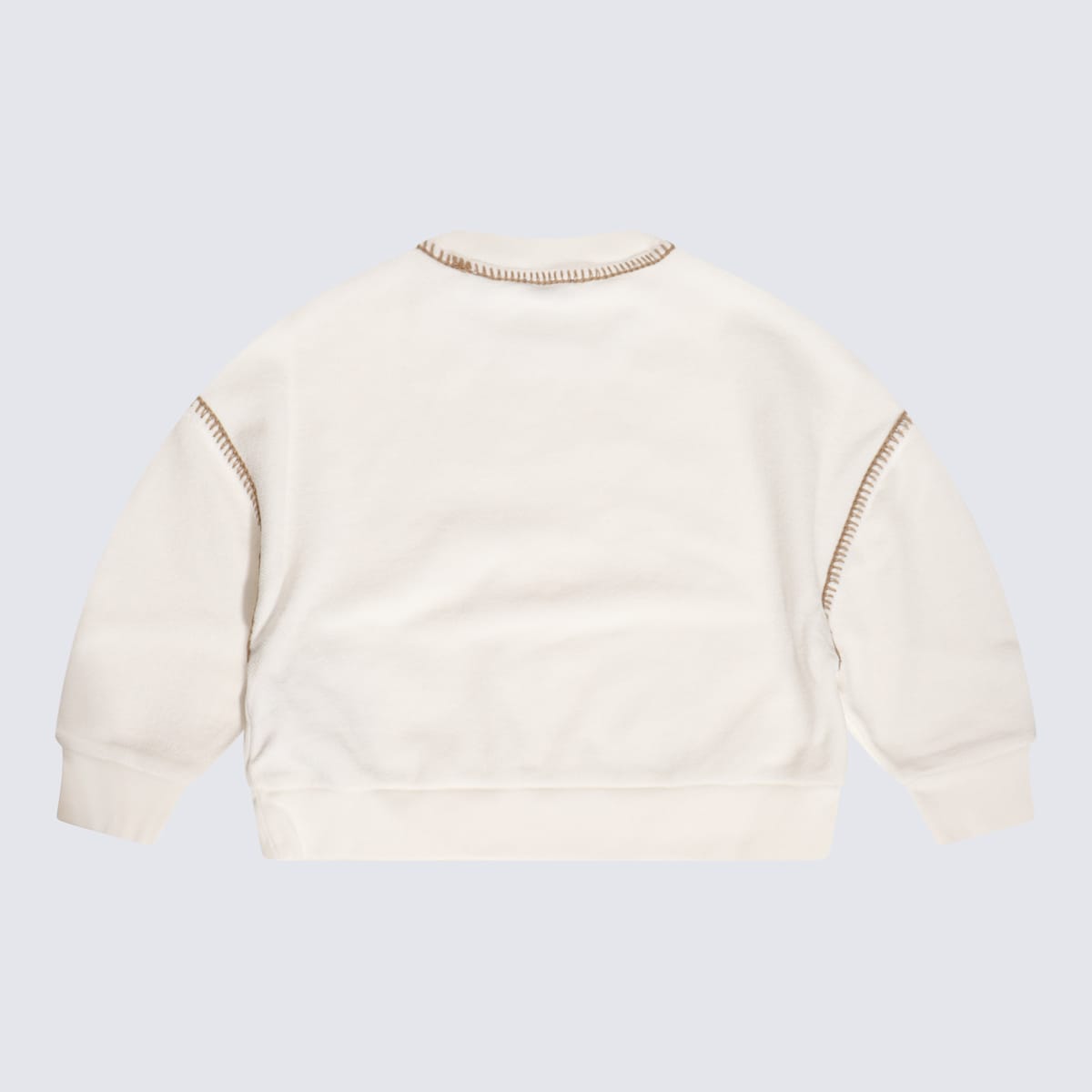 Shop Burberry Beige Cotton Sweatshirt In Salt
