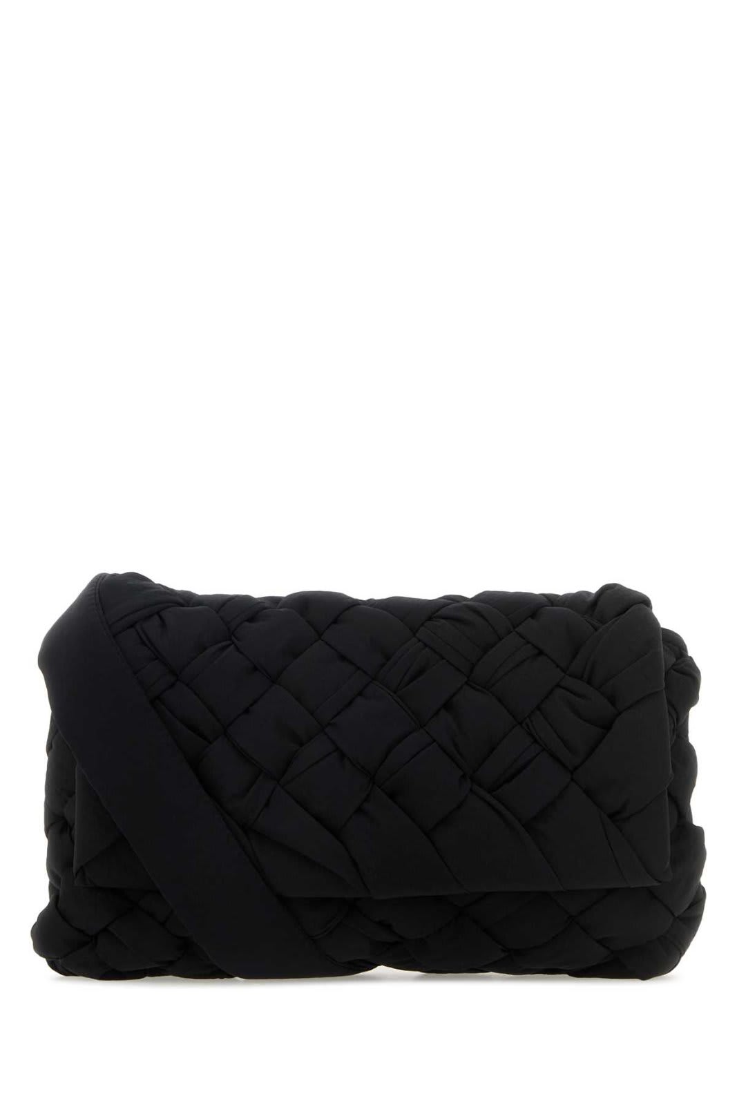 Shop Bottega Veneta Rumple Small Messenger Bag In Nero