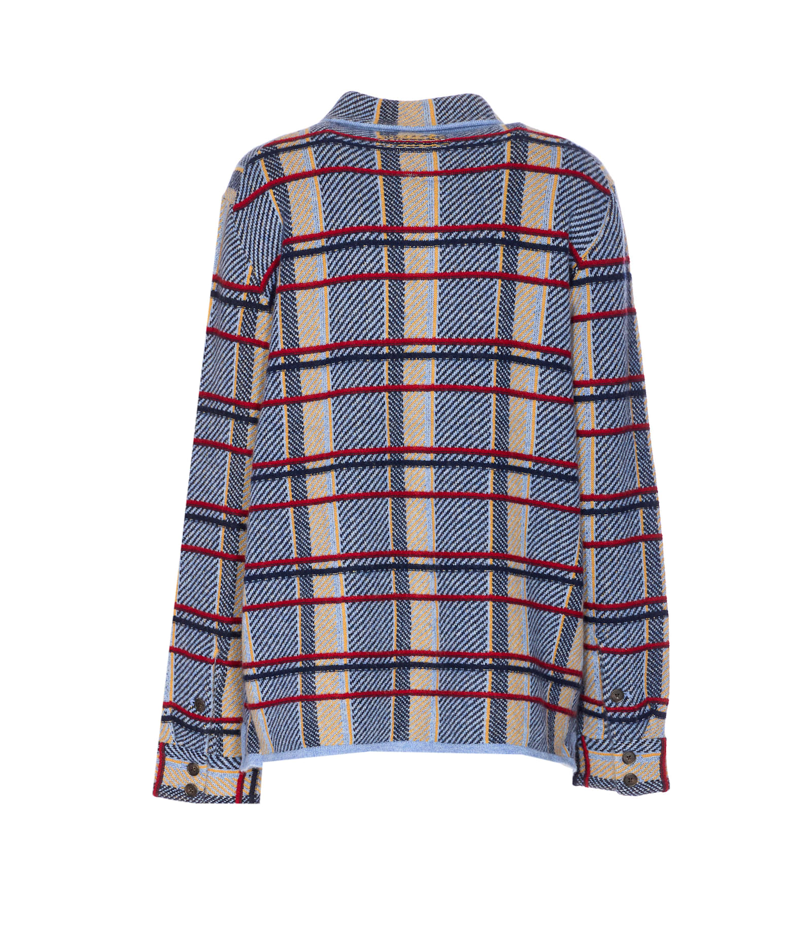 Guest In Residence Plaid Work Shirt Heather Blue Combo In Multi
