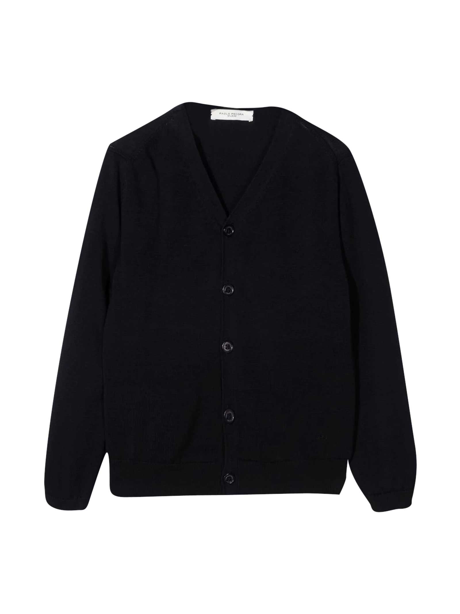 Paolo Pecora Cardigan With Ribbed Edge
