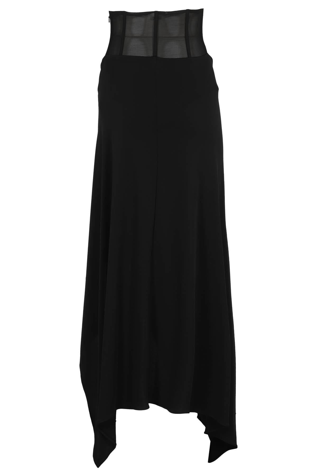 Shop Alessandro Vigilante Midi Skirt In Fluid In Black