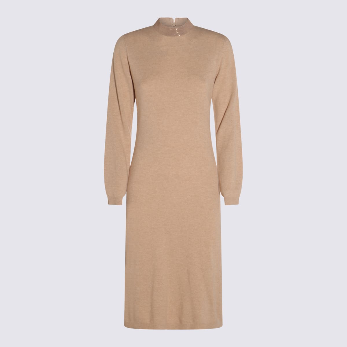 Beige Wool Dress