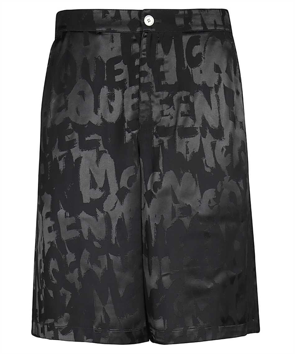 Shop Alexander Mcqueen Viscose Bermuda-shorts In Black