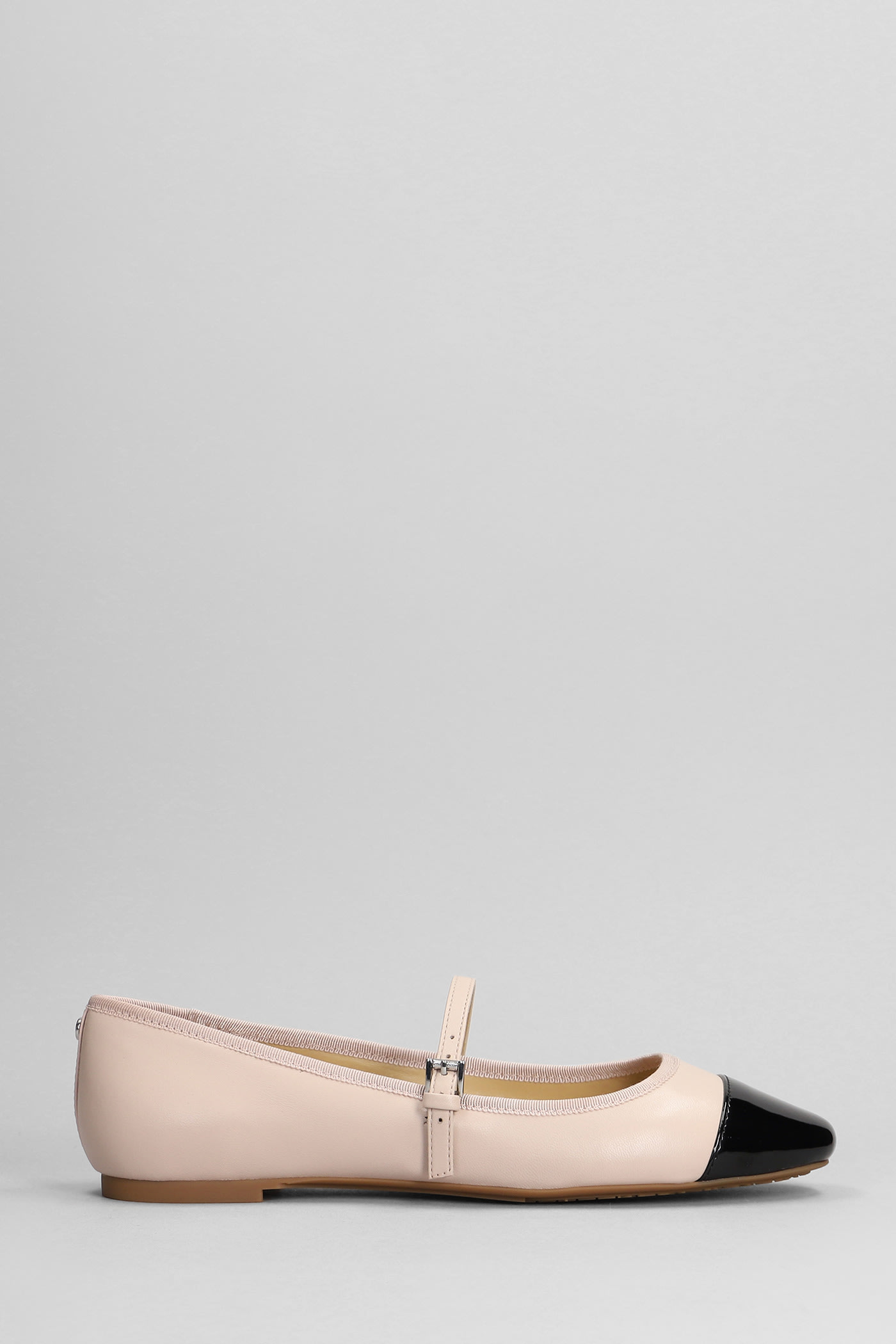 Michael Kors Mae Flex Ballet Flats In Rose-pink Leather In Neutral