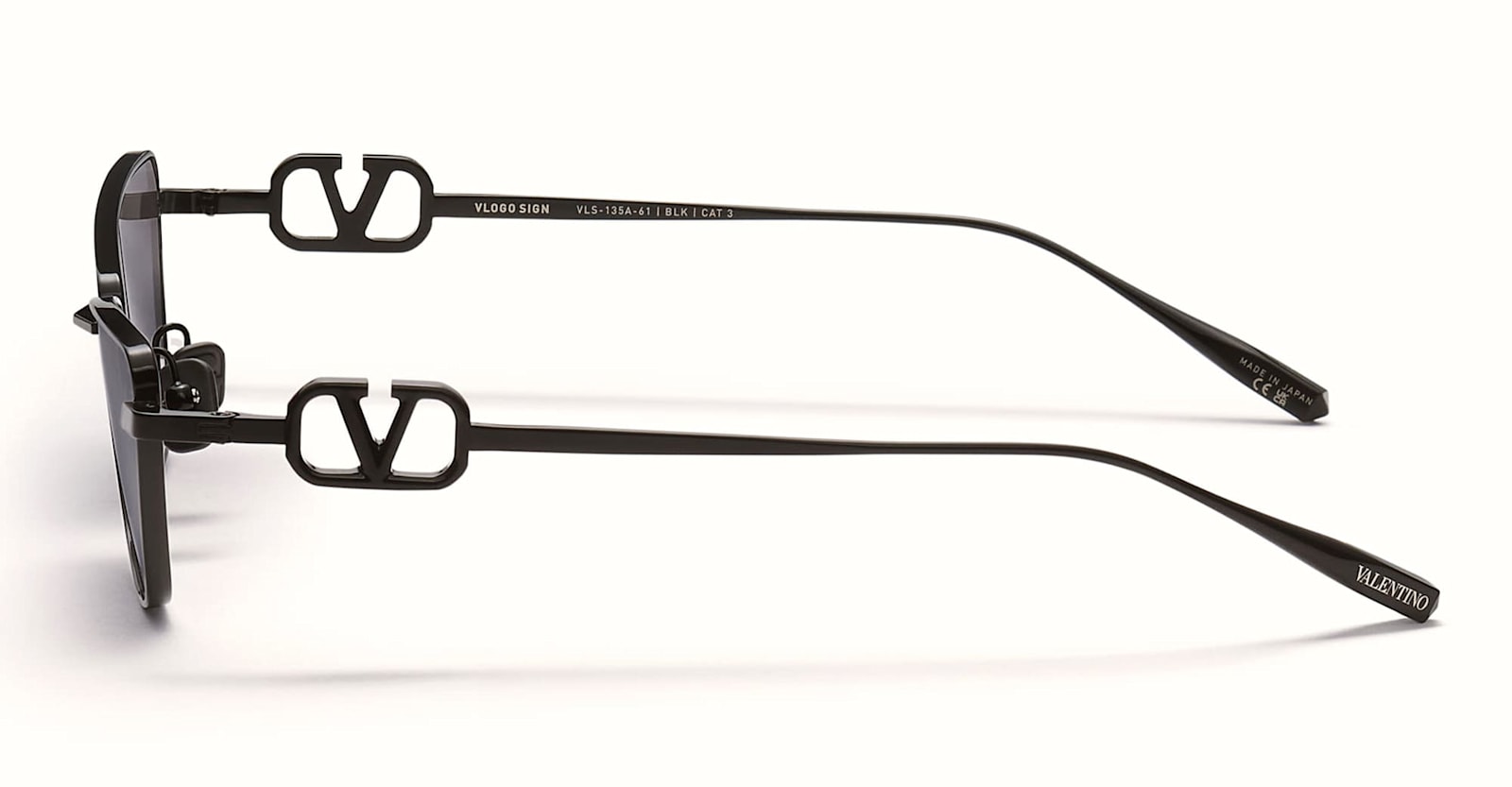 Valentino V-logo Titanium Cat-eye Sunglasses