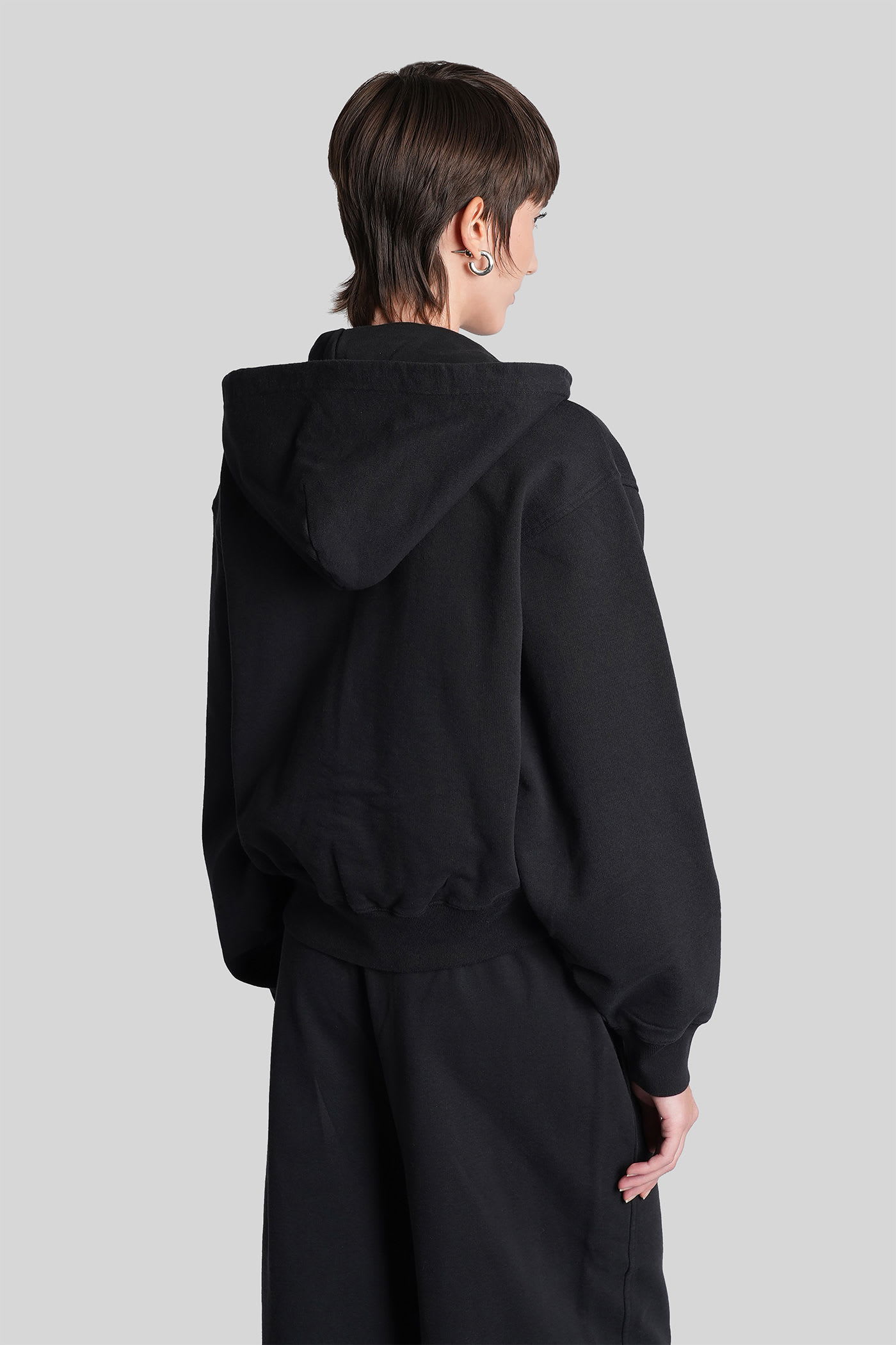 Alexander Wang Sweatshirt In Black Cotton In Black