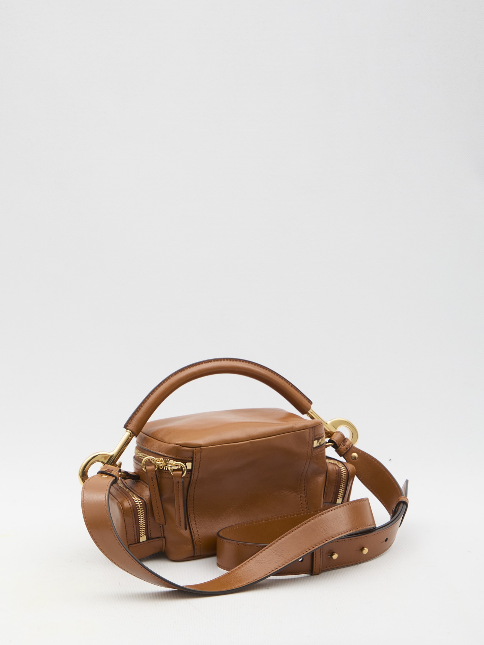 Shop Chloé Small Camera Bag In Brown