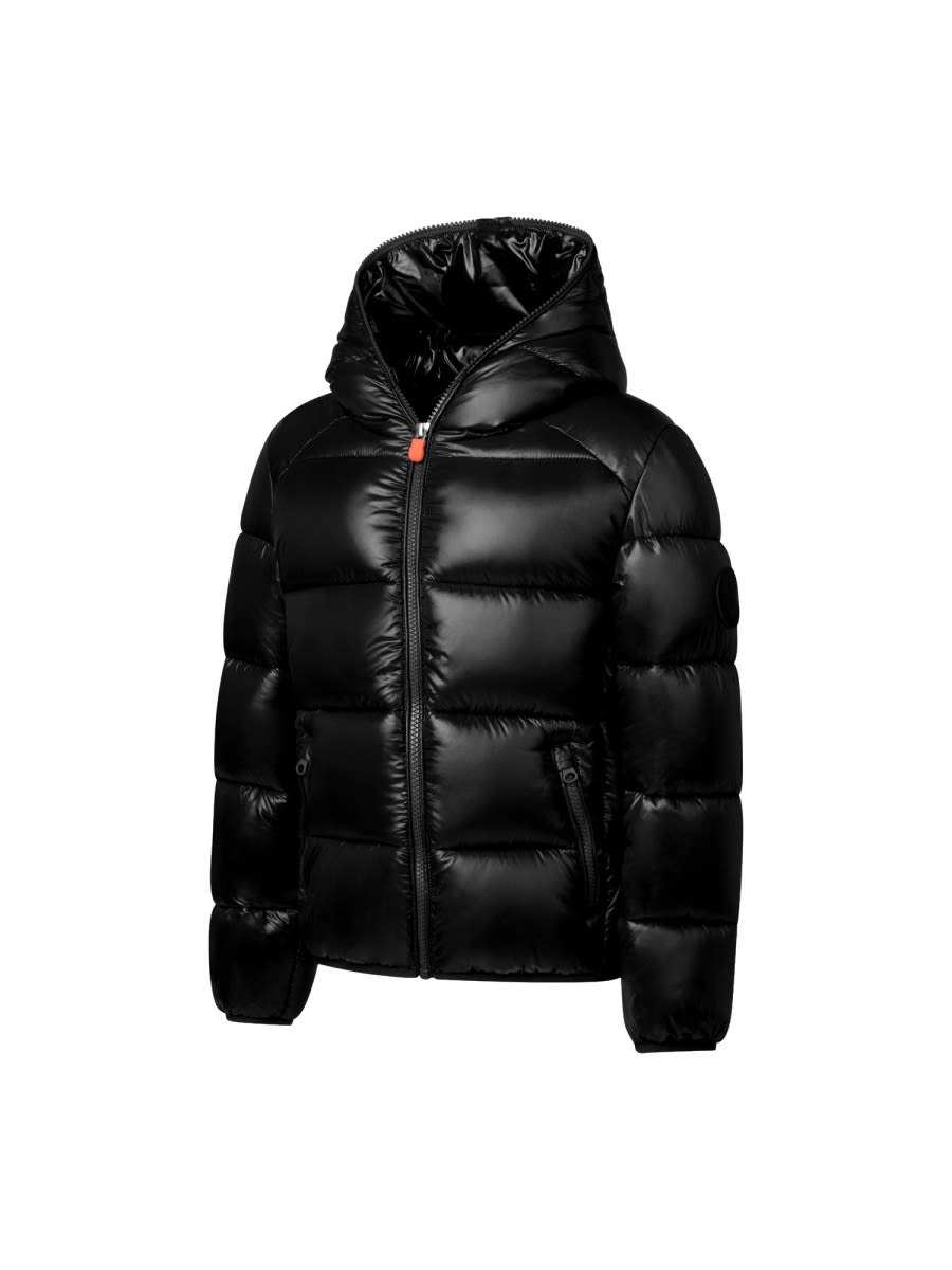 Shop Save The Duck Hooded Jacket In Black