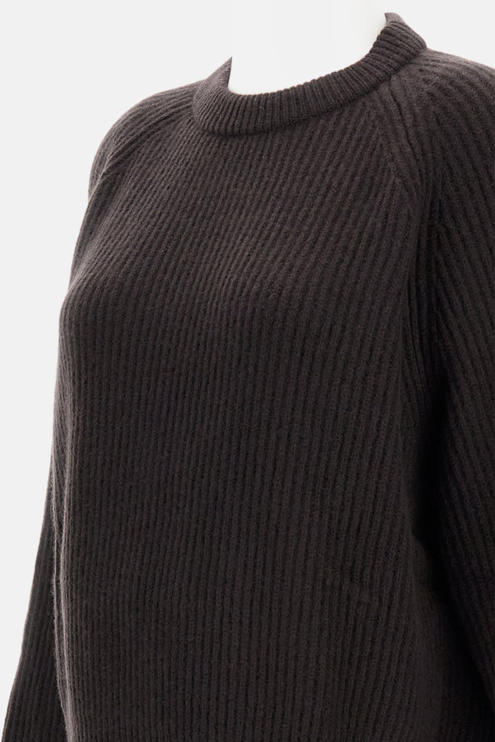 Dušan Ribbed Reglan Sweater In Gray