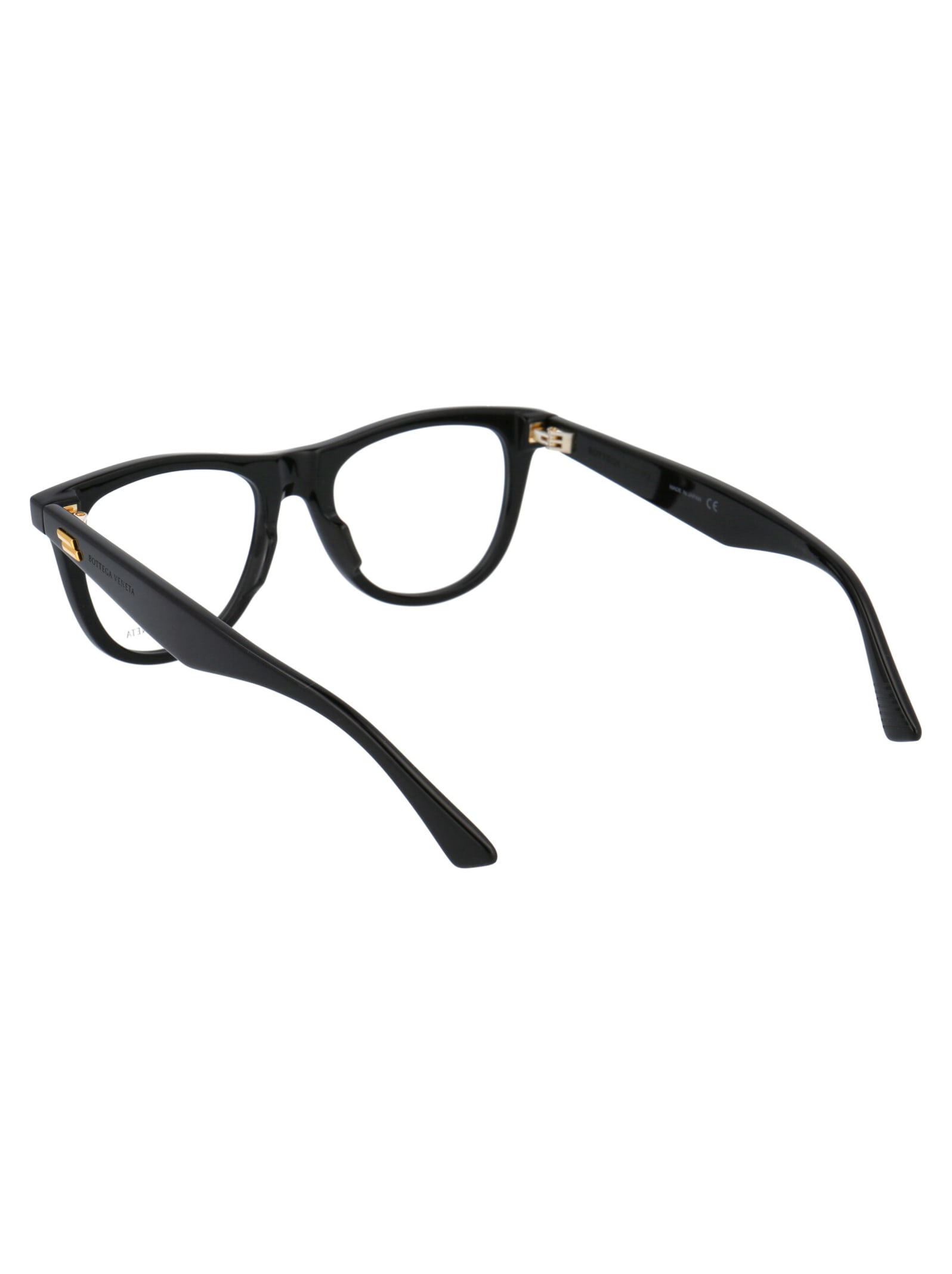 Shop Bottega Veneta Bv1019o Glasses In 001 Black Black Transparent