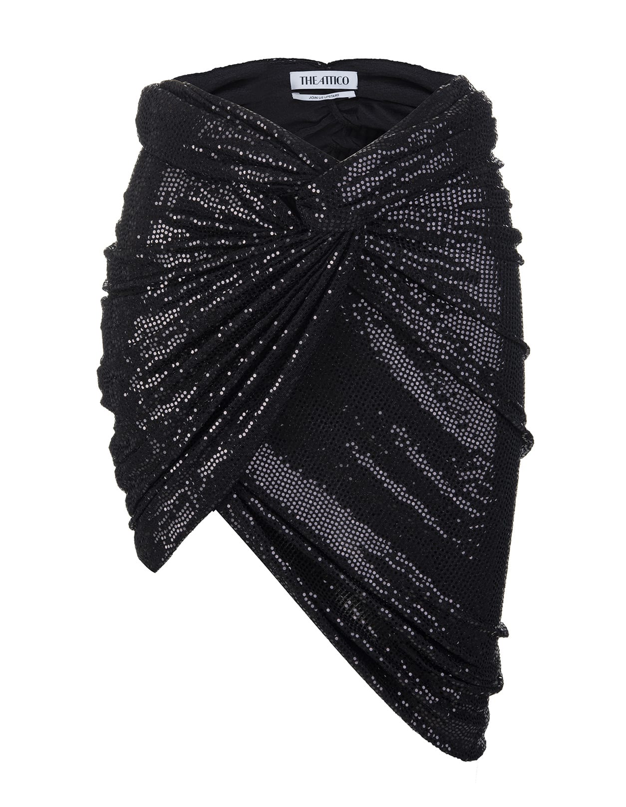The Attico Black Metallic Skirt