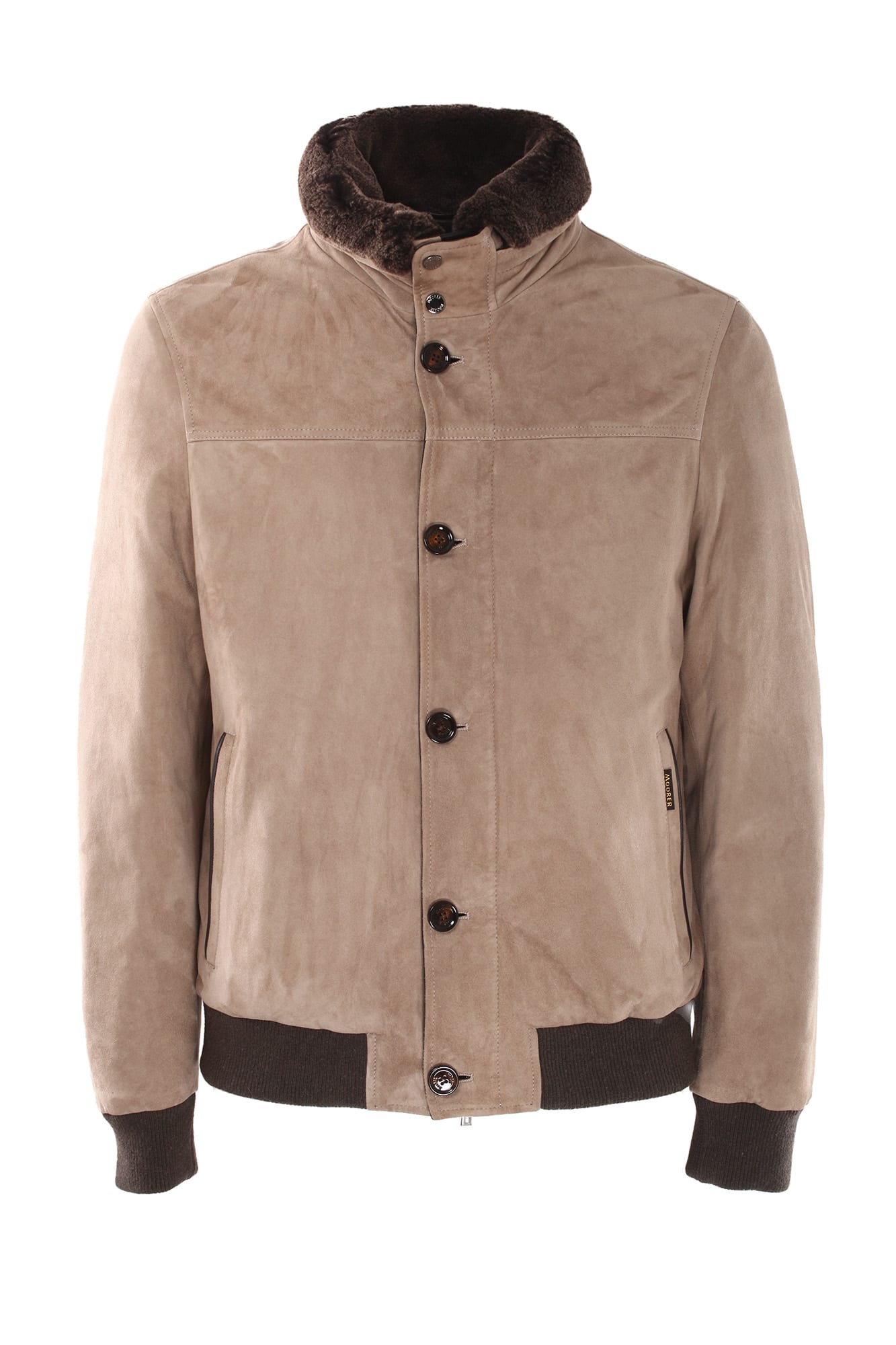 Shop Moorer Coats Beige