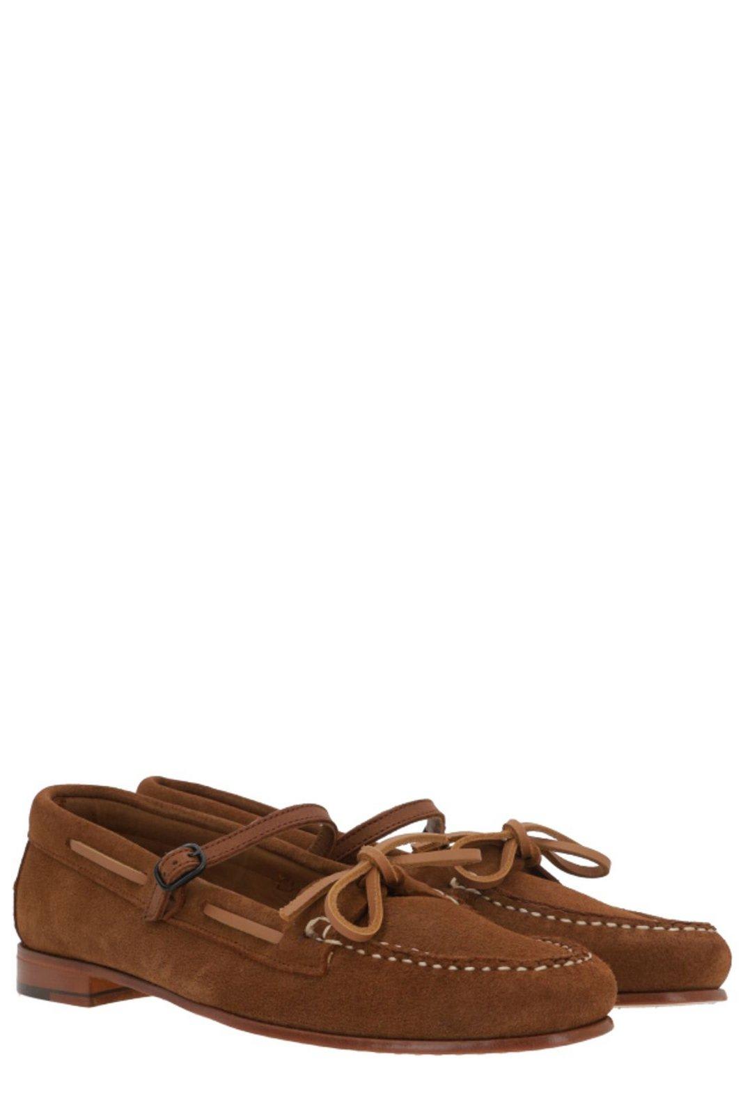 Hereu Women's Lorea Suede Leather Loafers In Tabac