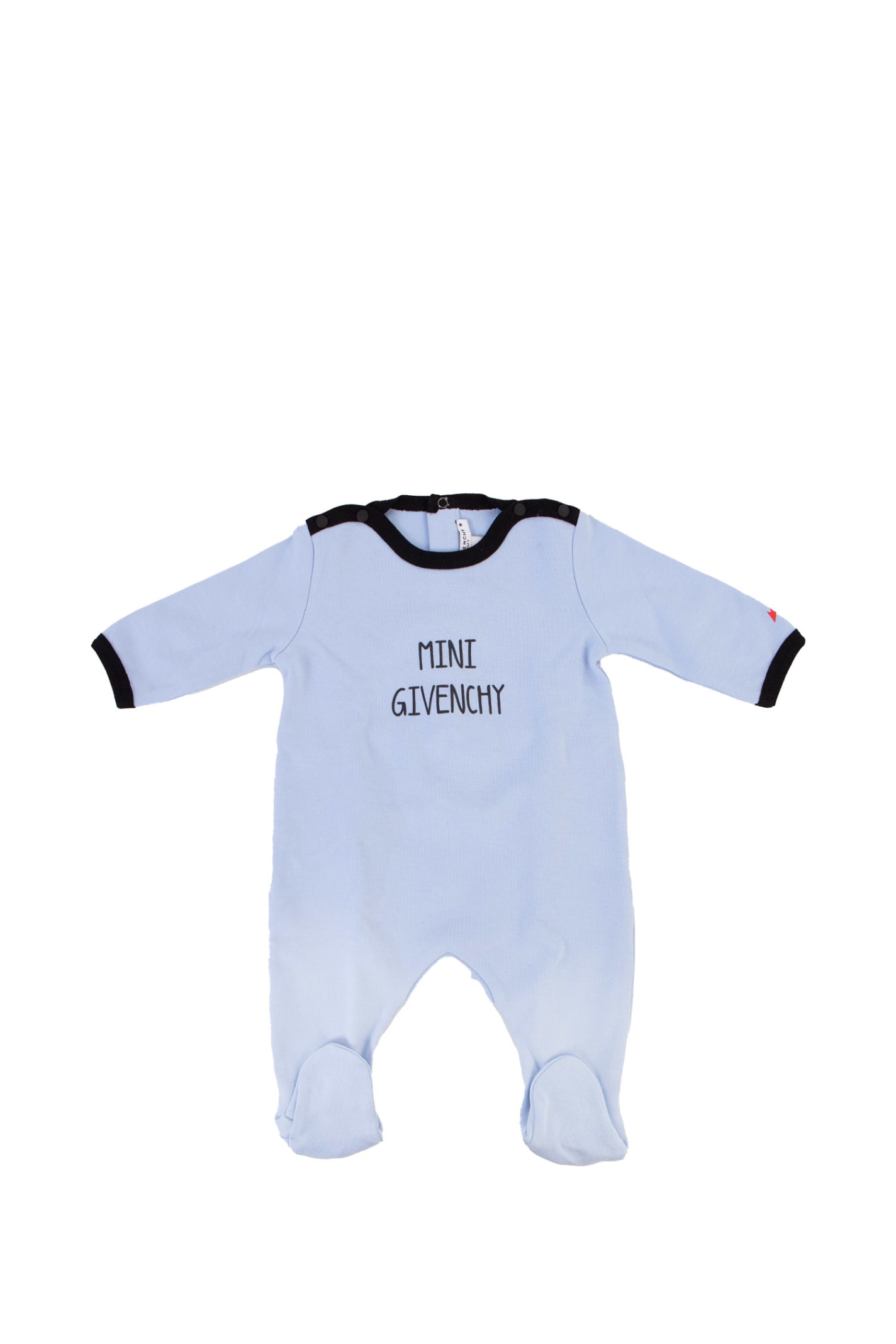Givenchy Babies' Jersey Cotton Jumpsuit In Light Blue