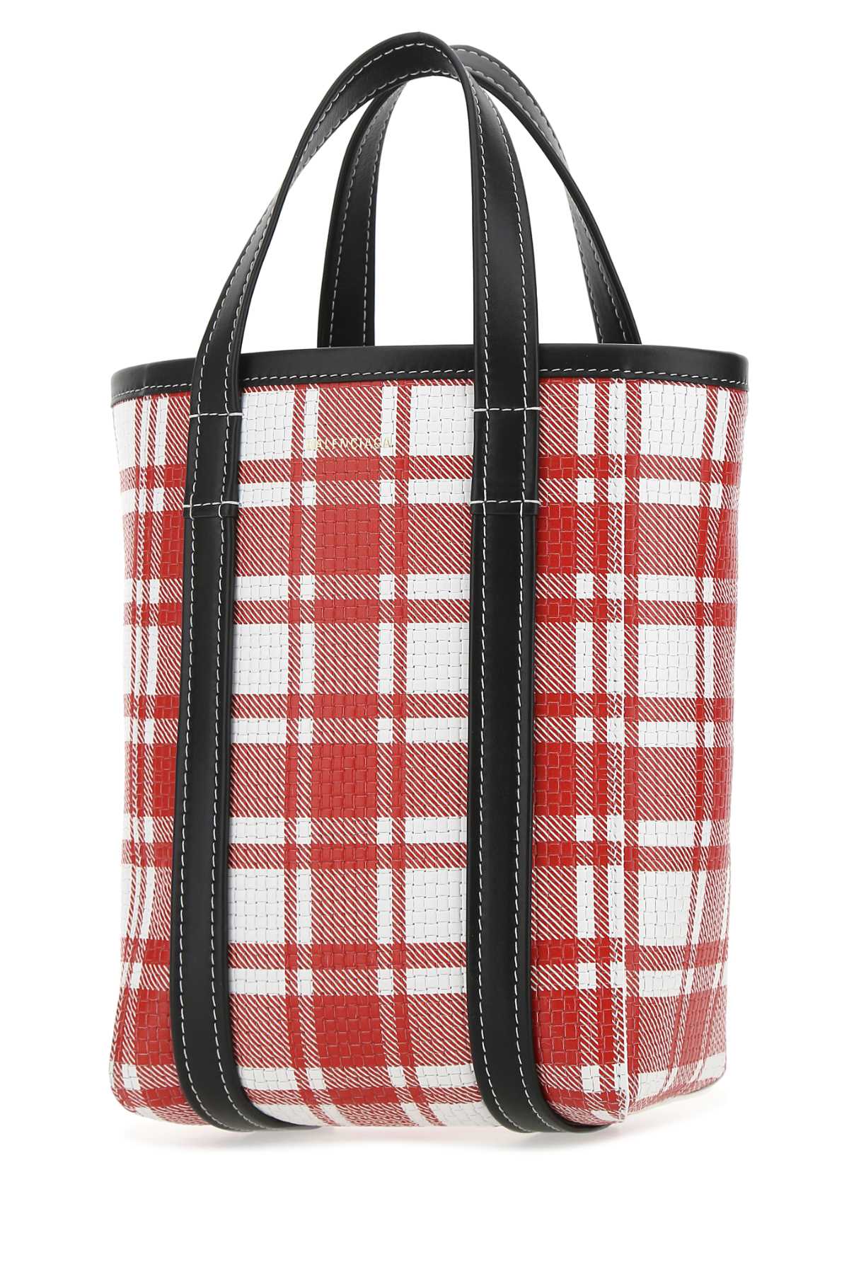 Balenciaga Small Barbes Shopping Bag In Printed Leather In 6190