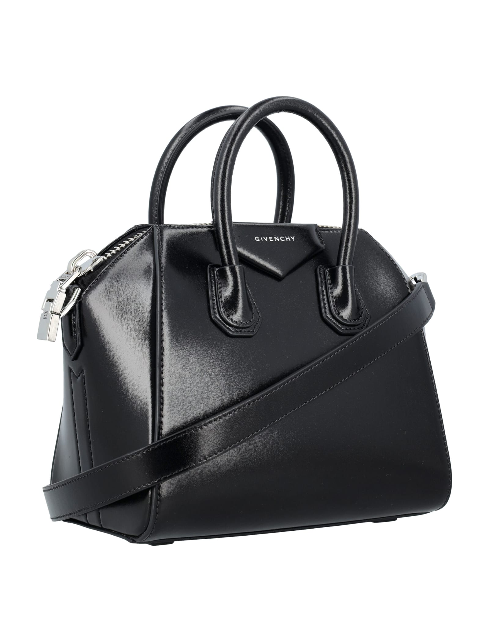 Shop Givenchy Antigona Mini Bag In Black