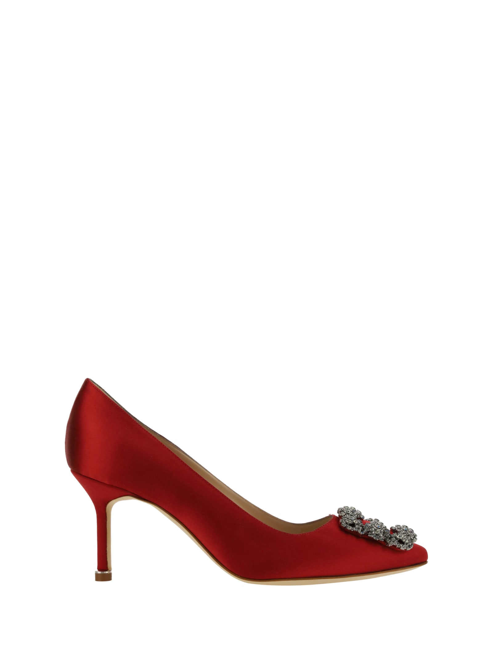 Shop Manolo Blahnik Hangisi Pumps In Dred