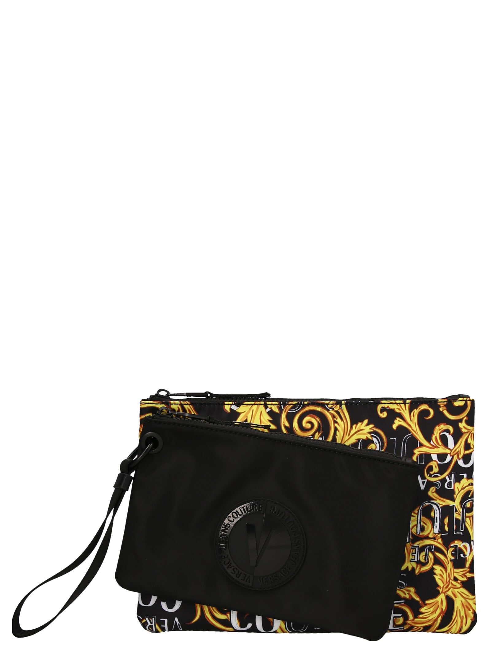 VERSACE JEANS COUTURE BAROCCO LOGO CLUTCH BAG