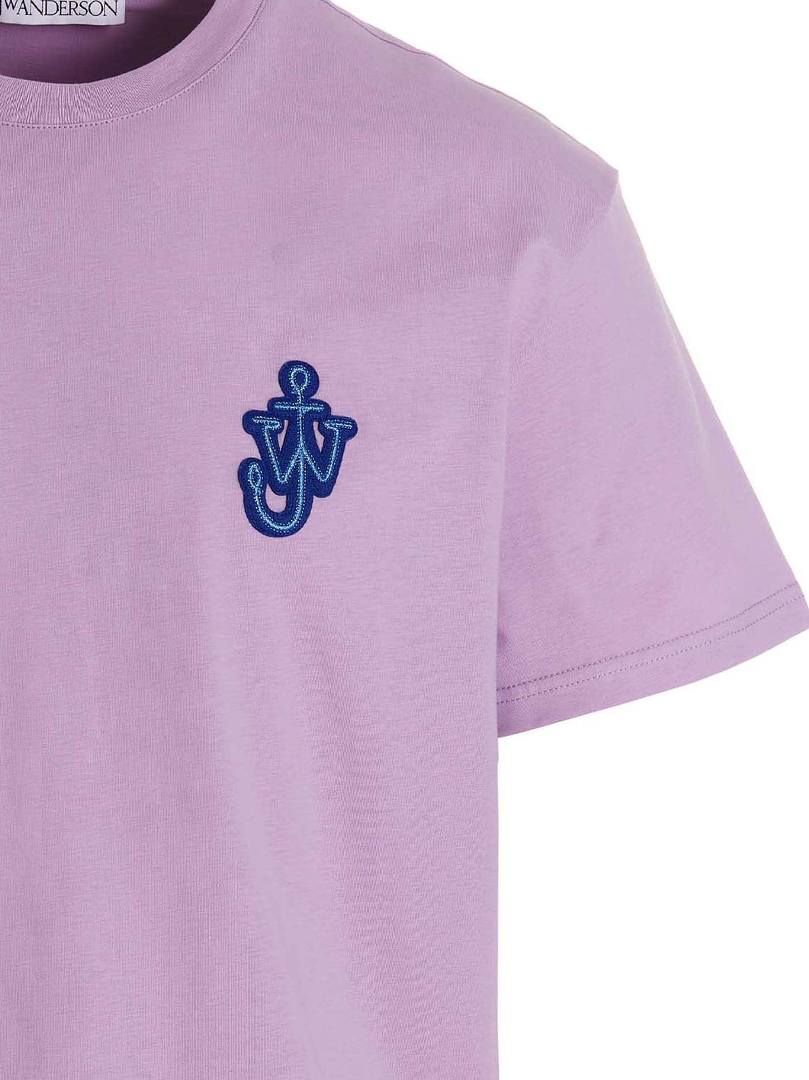 Shop Jw Anderson Anchor T-shirt In Purple