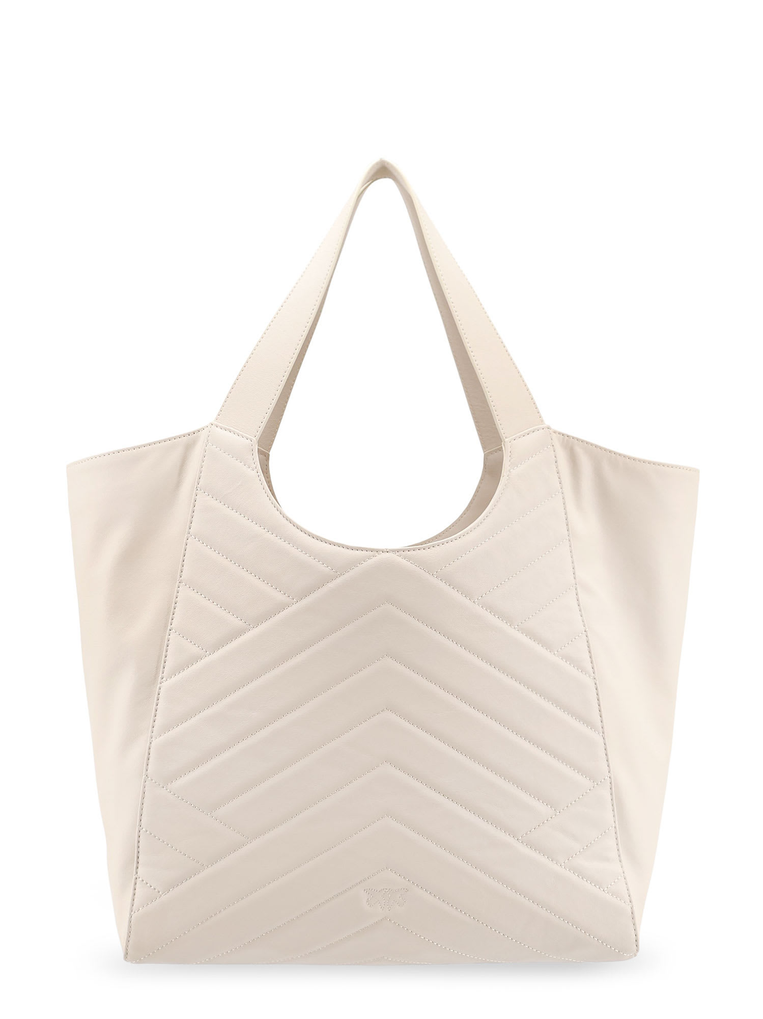 Shop Pinko Quilted Leather Shoulder Bag