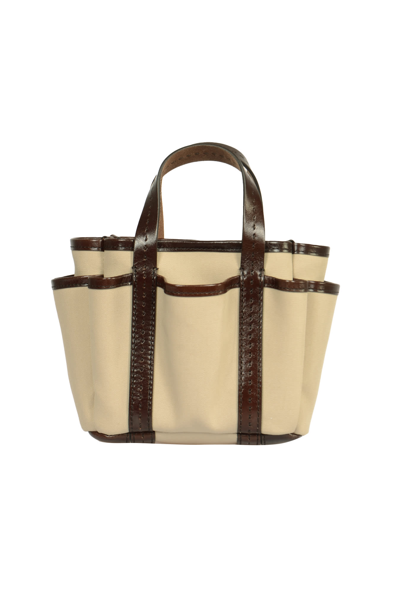 Shop Max Mara Gardenca Shoulder Bag In Juta/brown