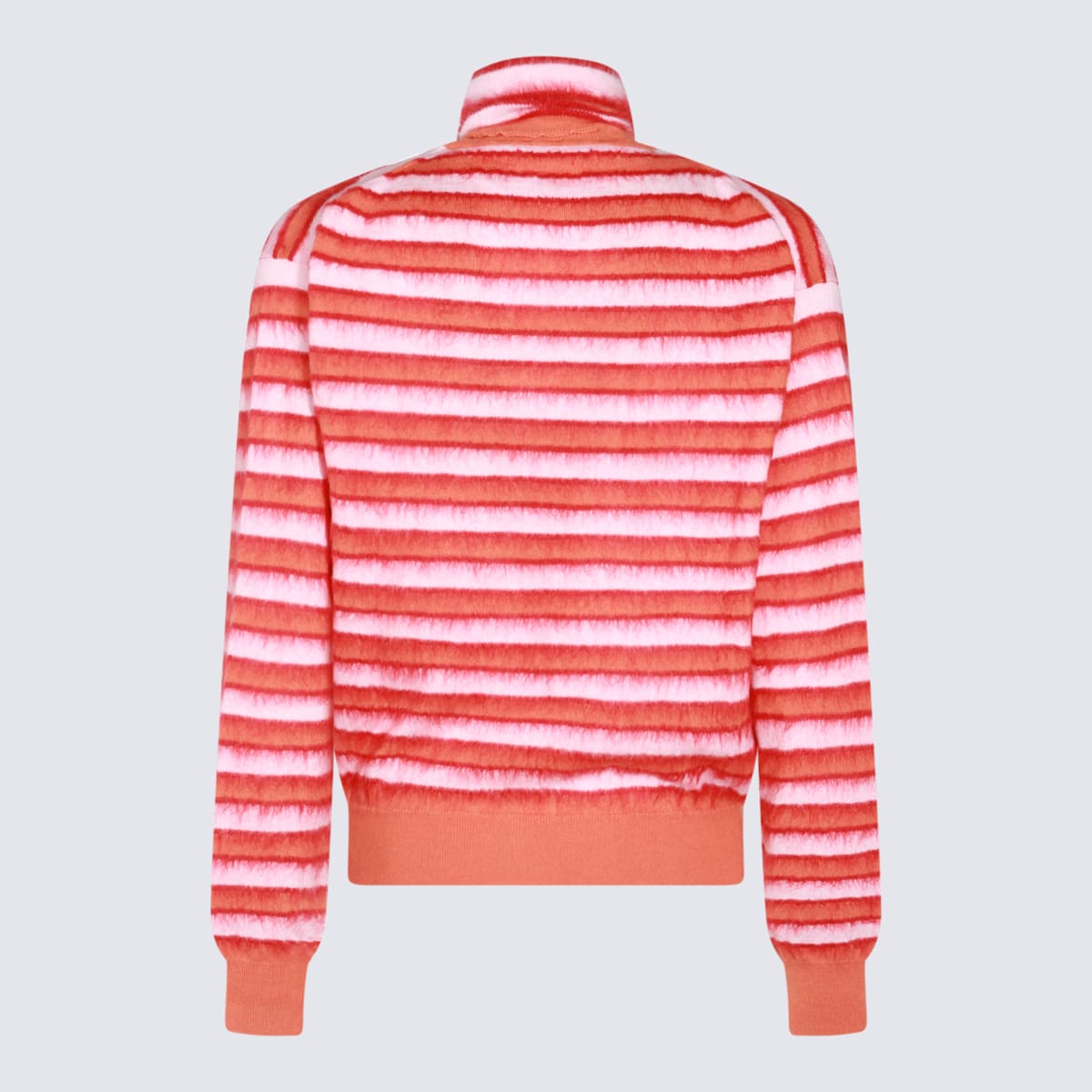 Marni Orange Striped Sweater In Arabesque