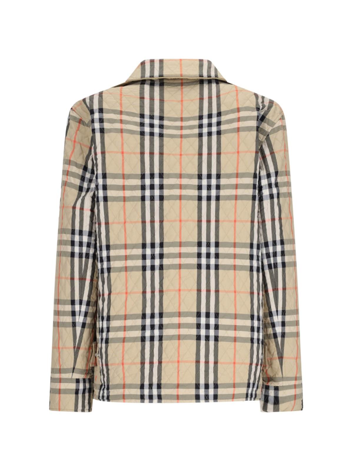 Shop Burberry Reversible Single-breasted Jacket In Flax