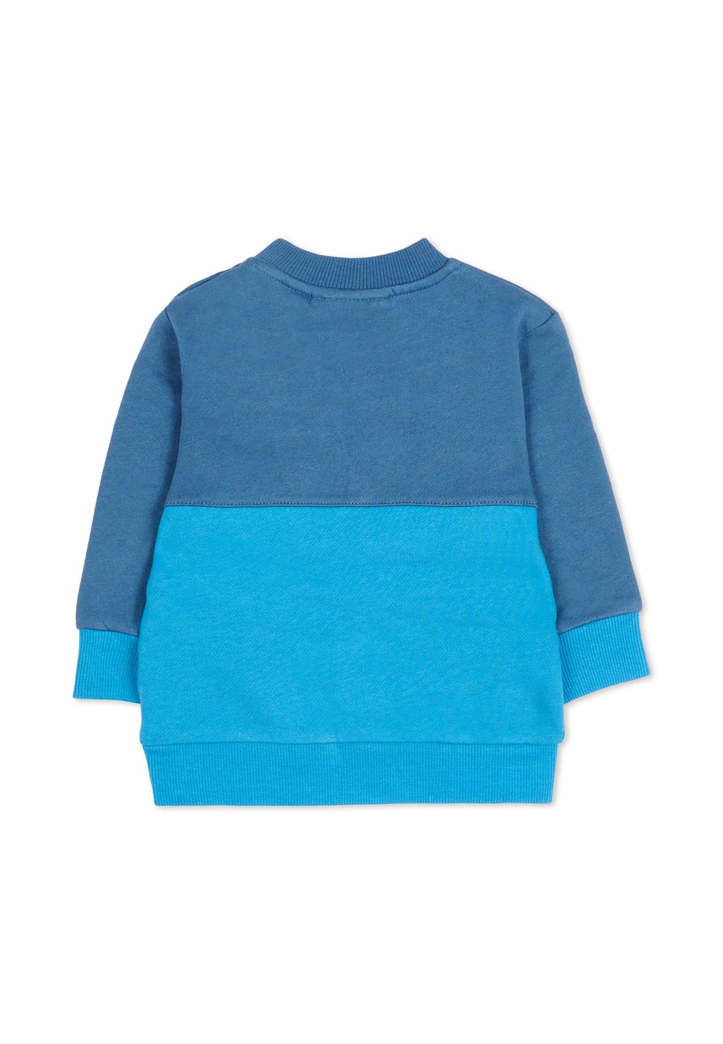 Timberland Blue Sweatshirt For Baby Boy With Logo In Blue