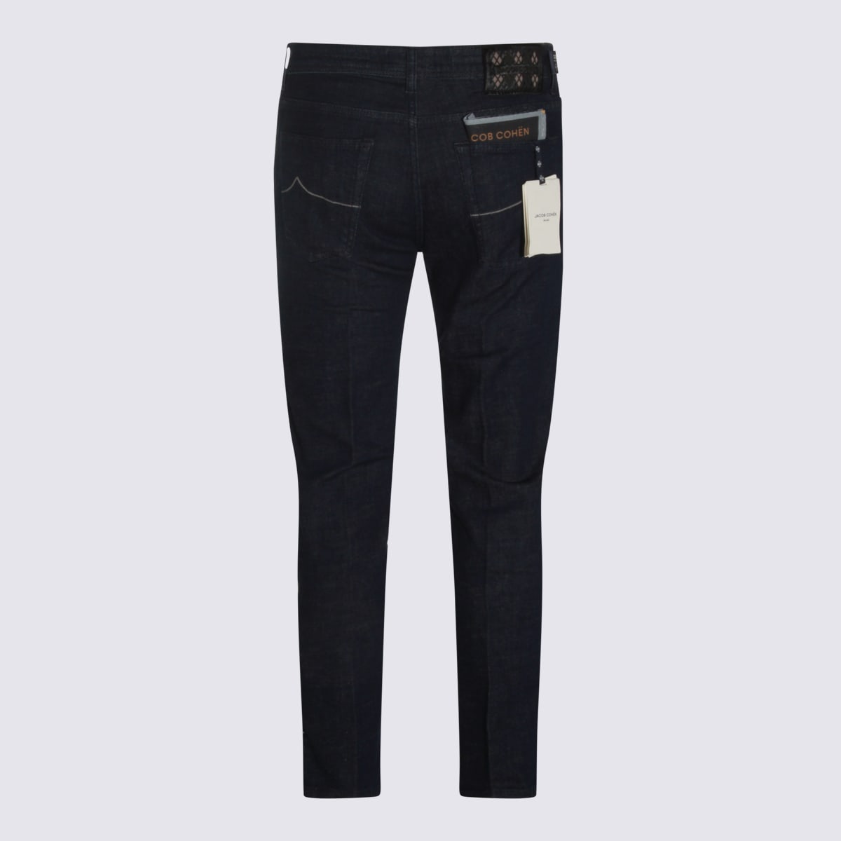 Jacob Cohen Straight Leg Trousers With Belt Loops And Pockets In Blue