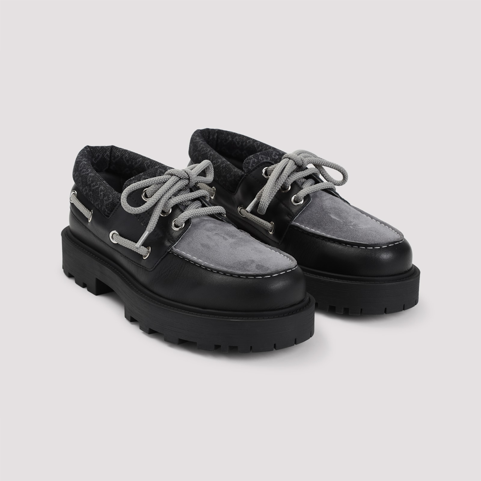Givenchy Leather Platform Loafers In Black