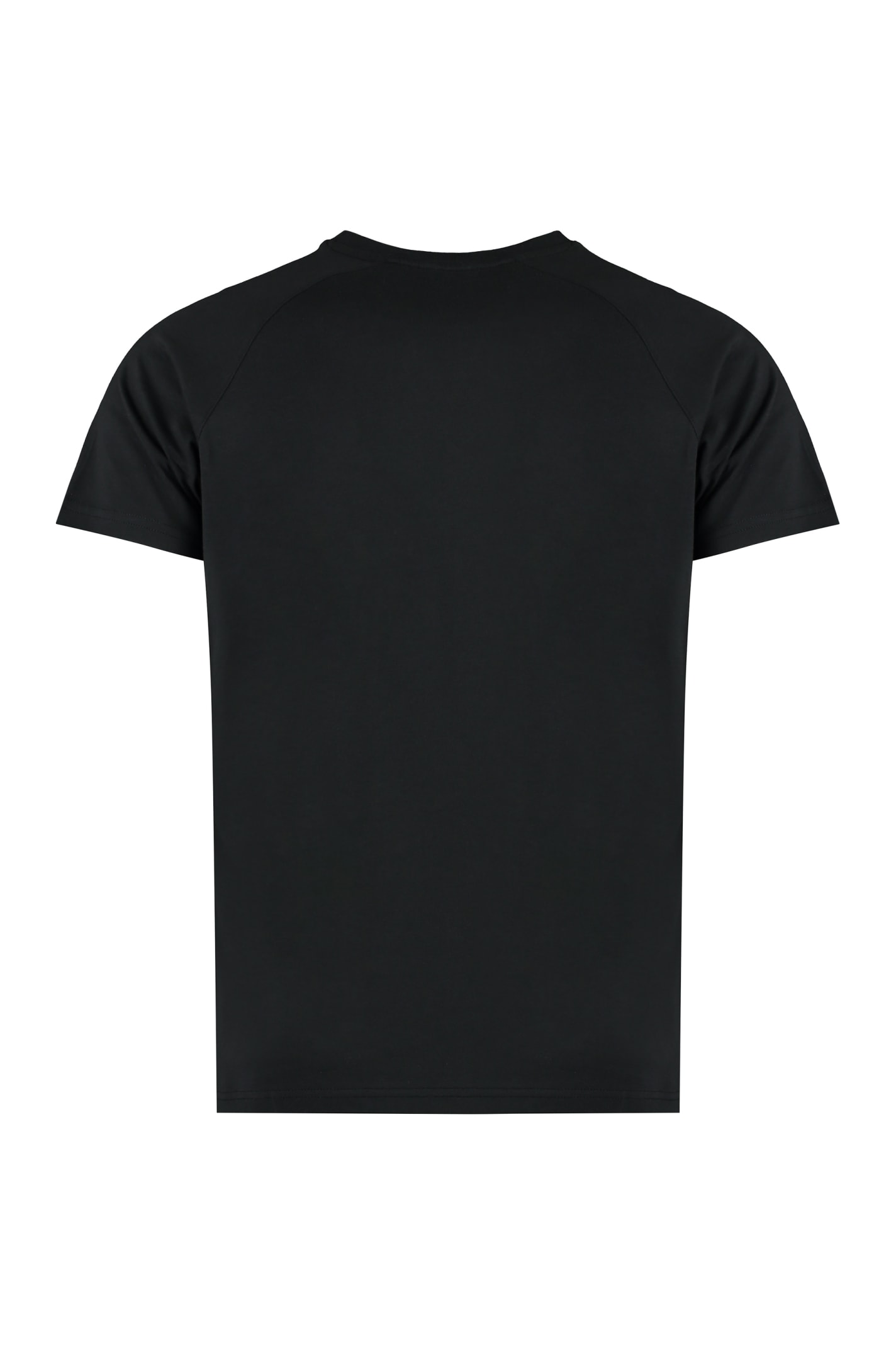 Shop K-way Cotton T-shirt In Usy Black Pure