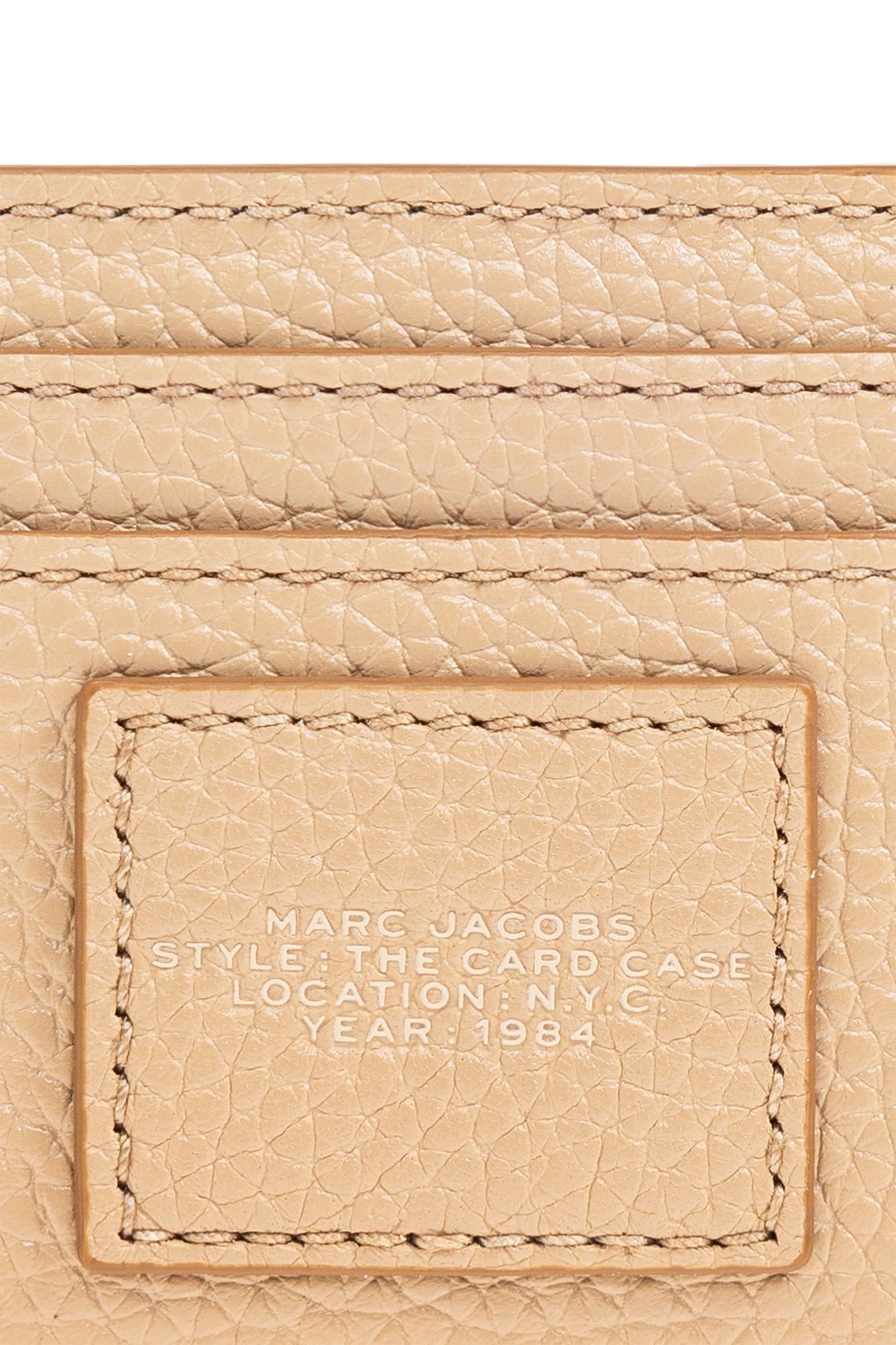 Marc Jacobs Card Holder With Logo In Sand