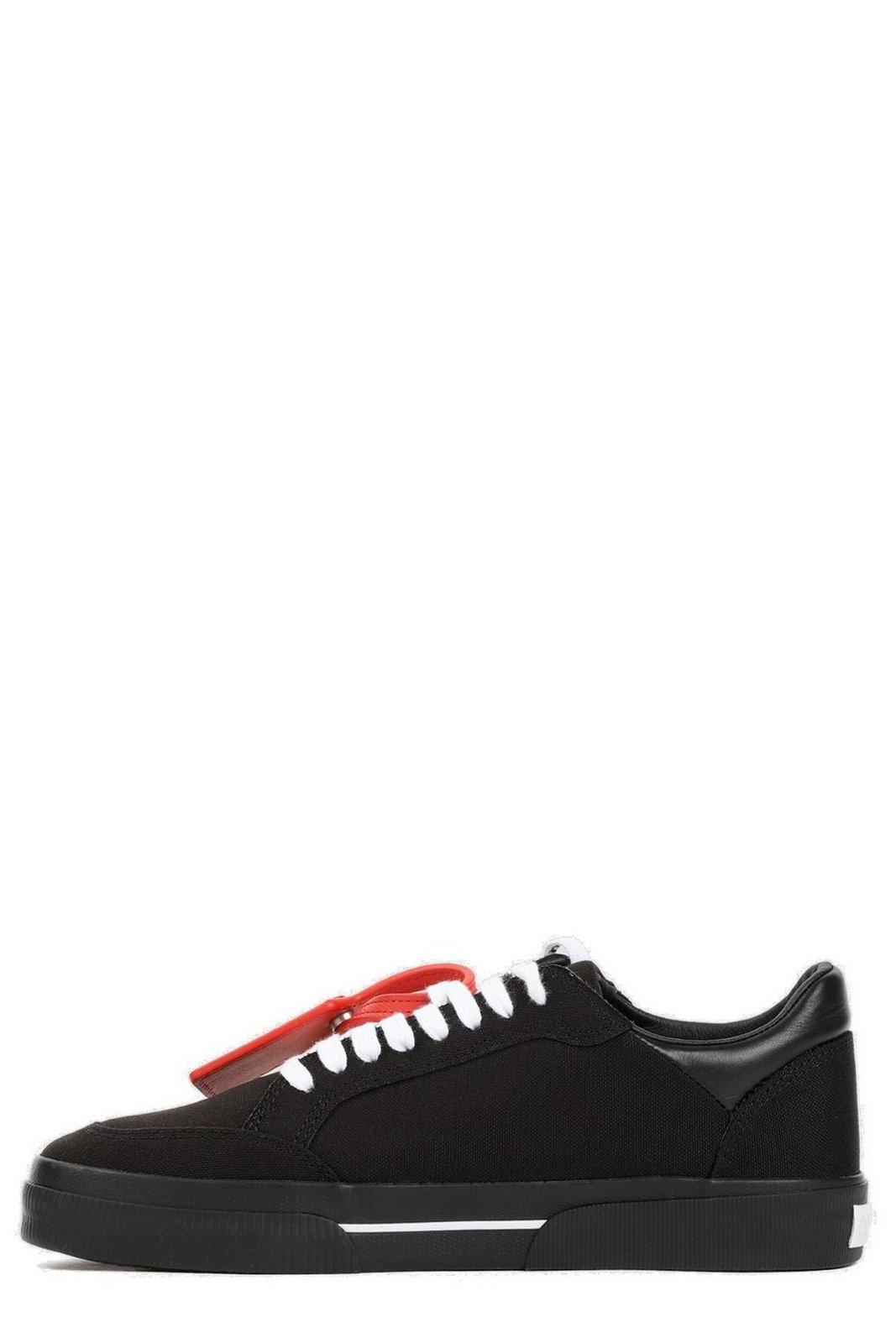 Shop Off-white Vulcanized Lace-up Sneakers In Nero