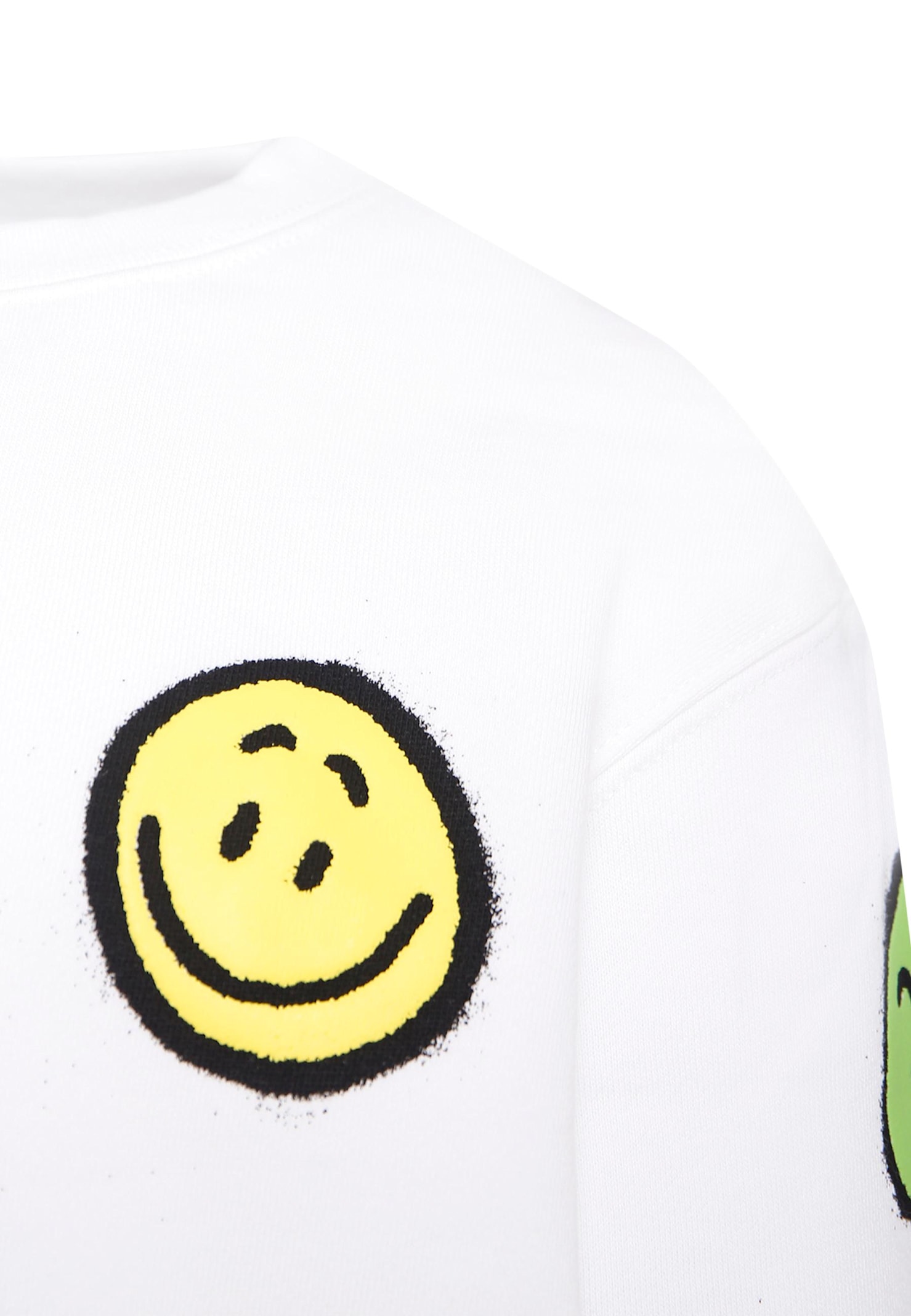 Molo Smiley-face Sweatshirt In White