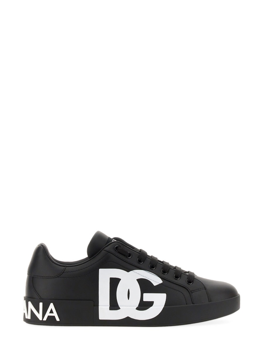 Shop Dolce & Gabbana Portofino Sneaker In Black