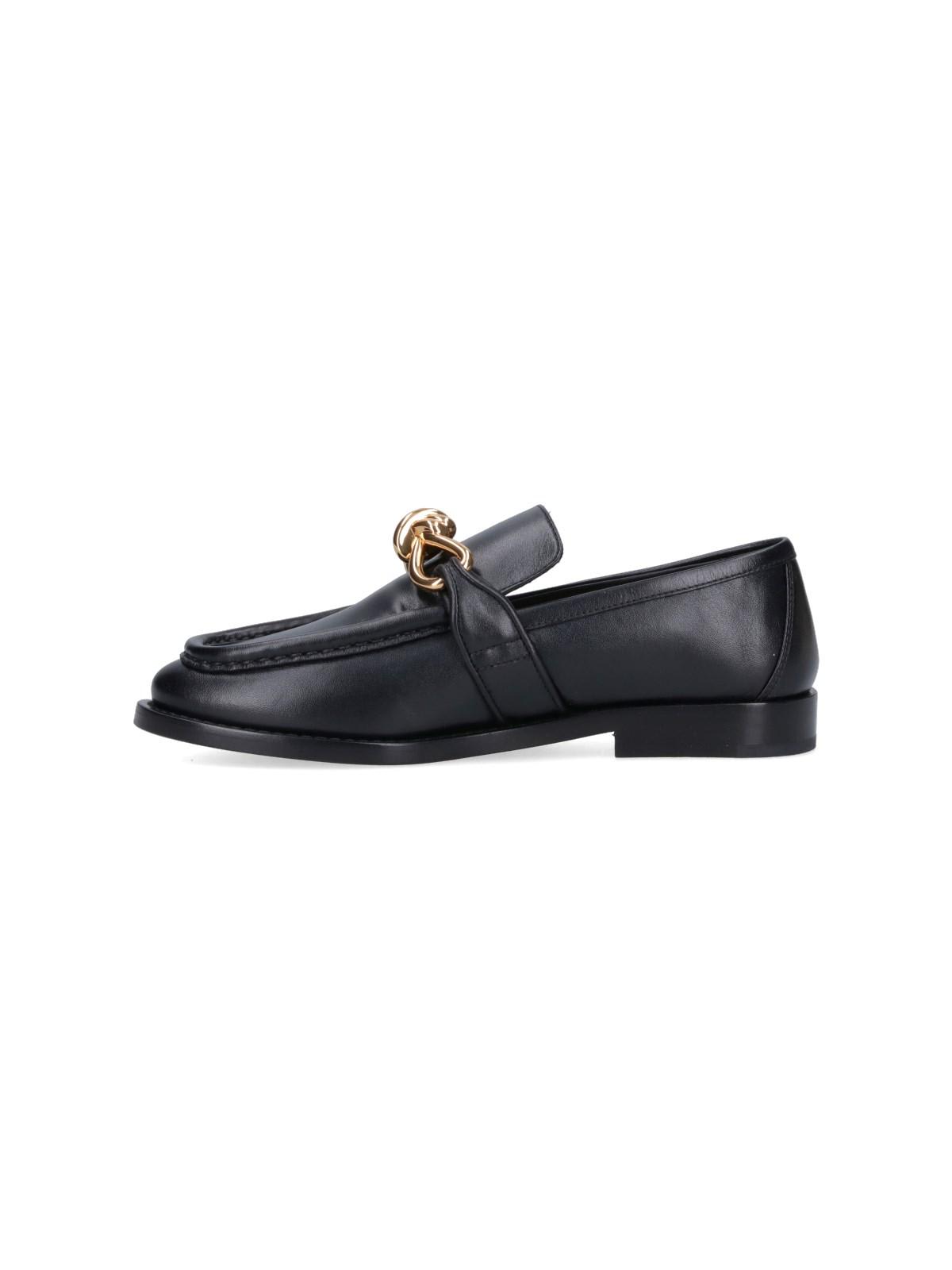 Shop Bottega Veneta Astaire Loafers In Black