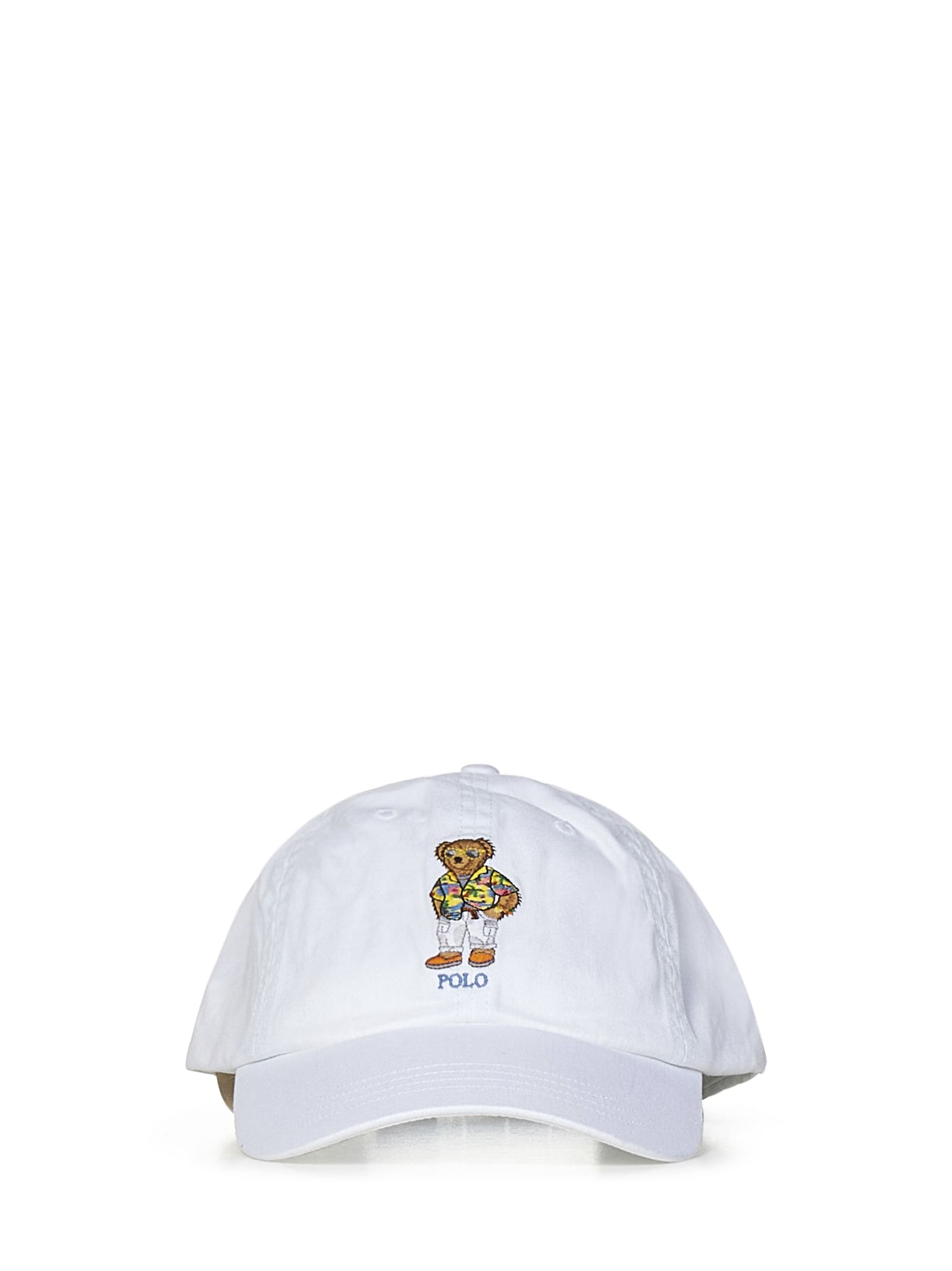Shop Polo Ralph Lauren Polo Bear Hat In Bianco