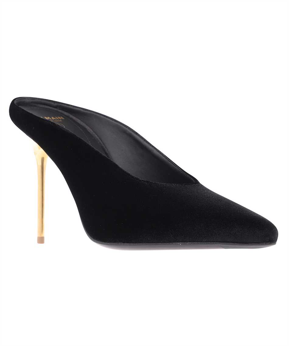 Balmain Velvet Pumps In Black