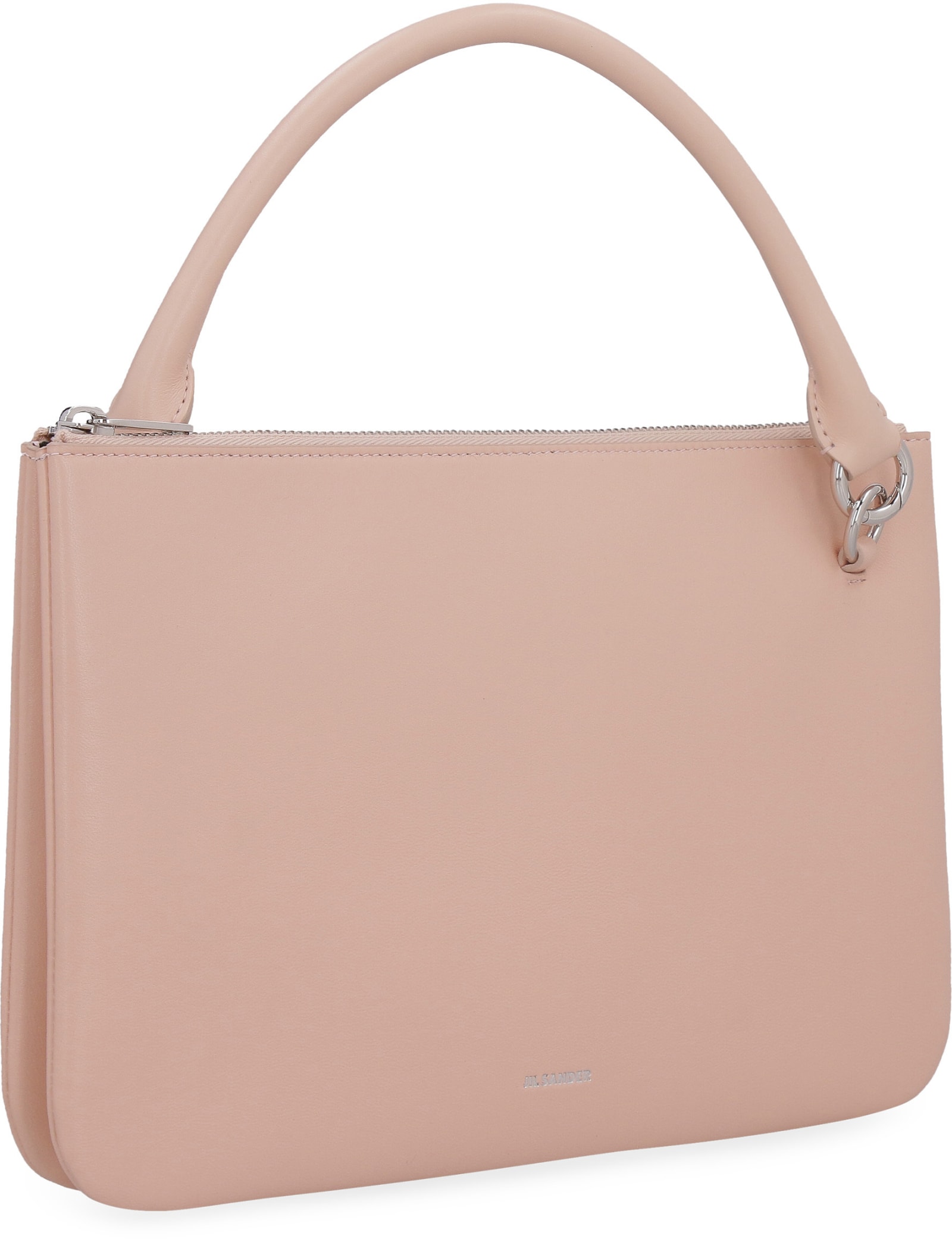 Shop Jil Sander Leather Handbag In Pink