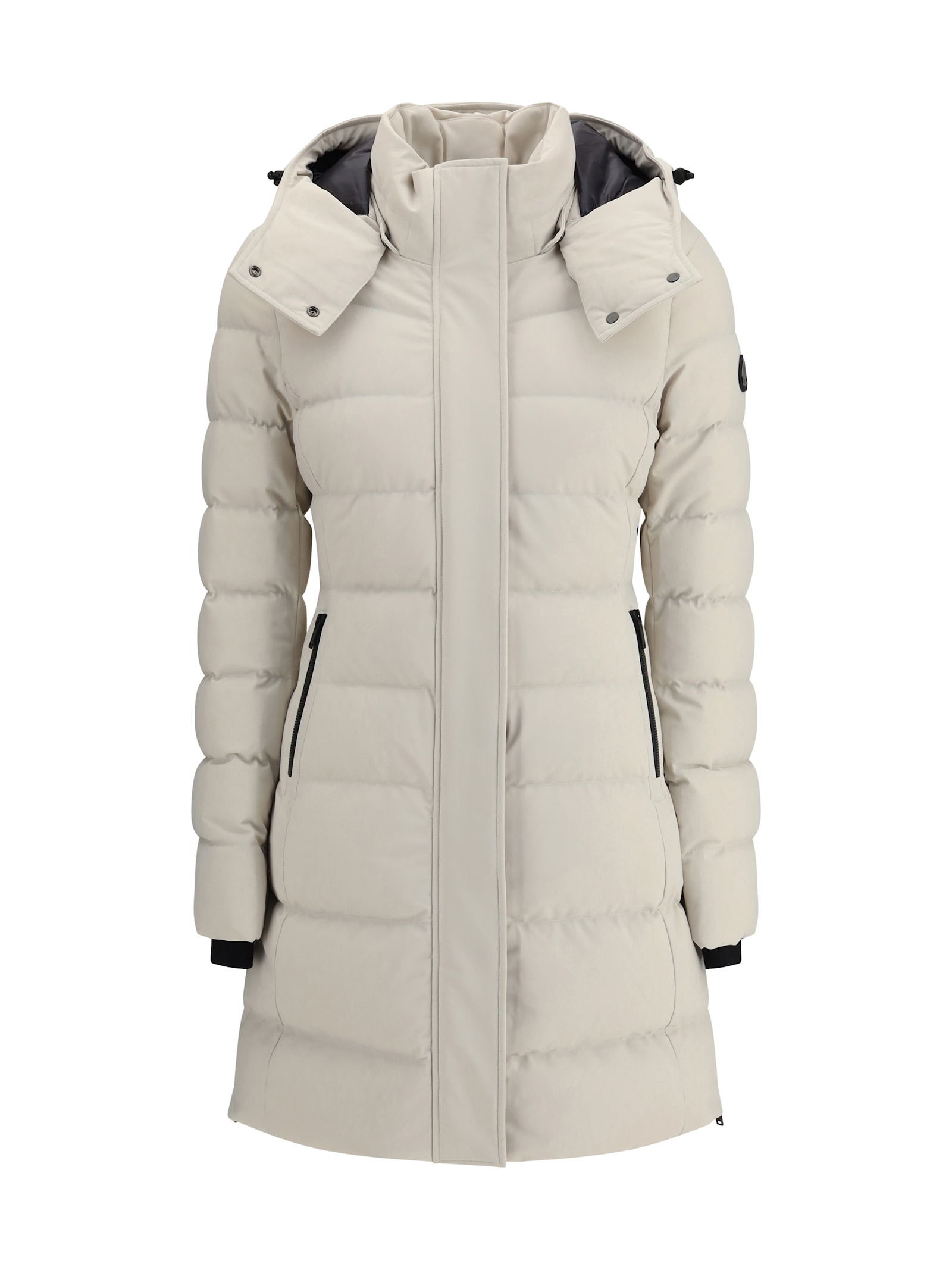 Moose Knuckles Quilted Padded Single-breasted Coat In White